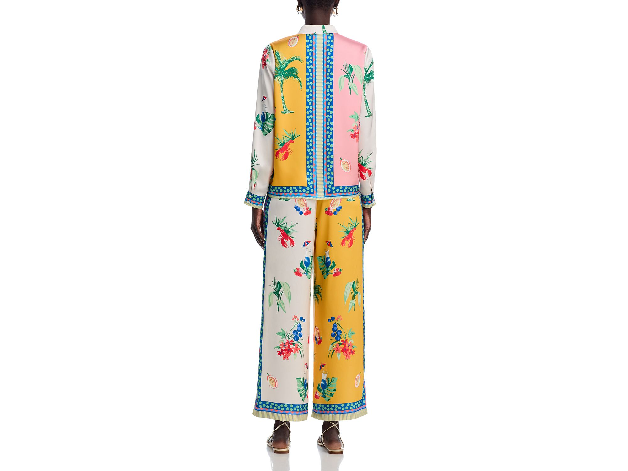 Printed Wide Leg Pants - Exclusive — Image 7