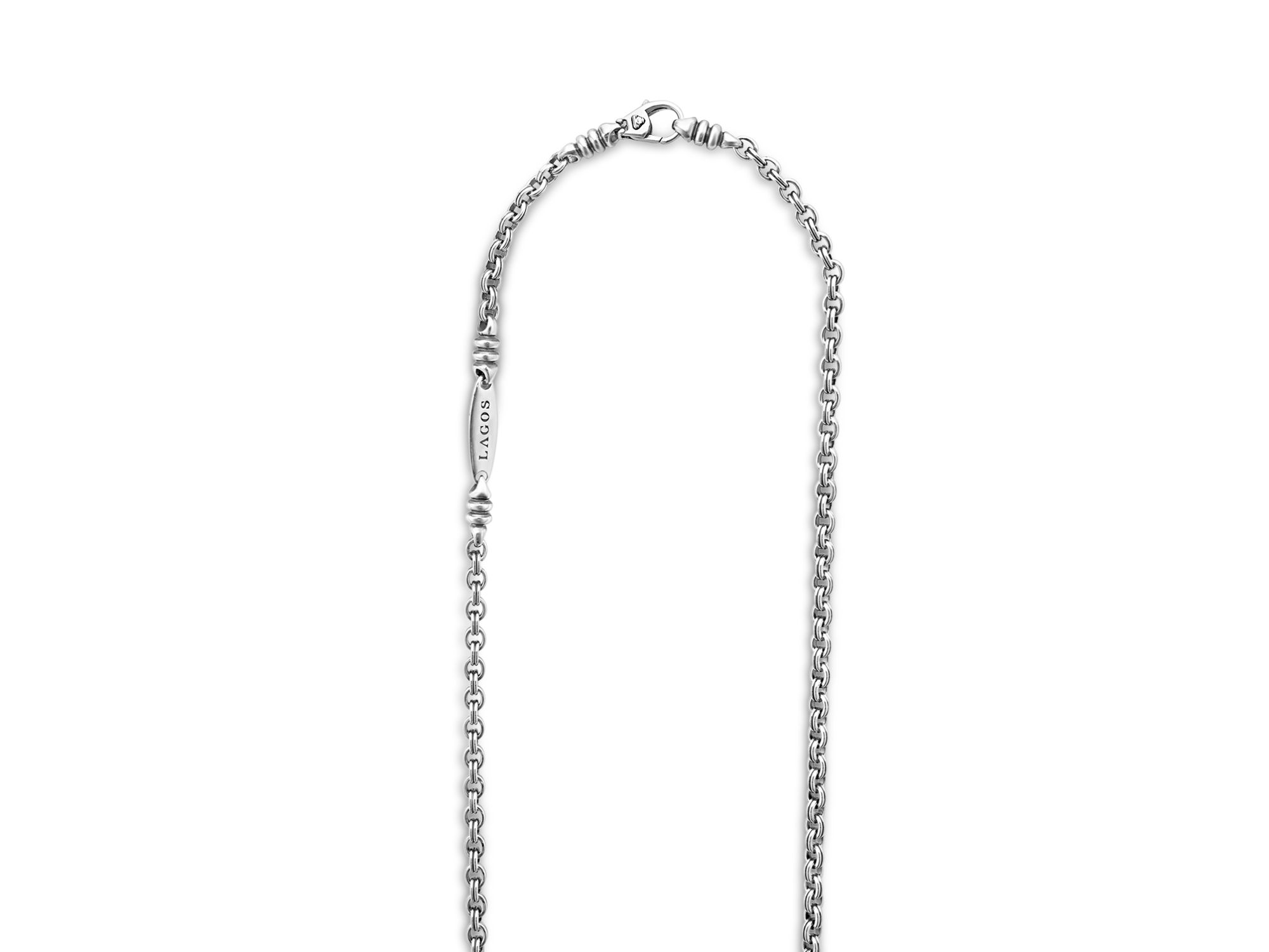 Men's Sterling Anthem Double Link Caviar Chain Necklace - Exclusive — Image 4