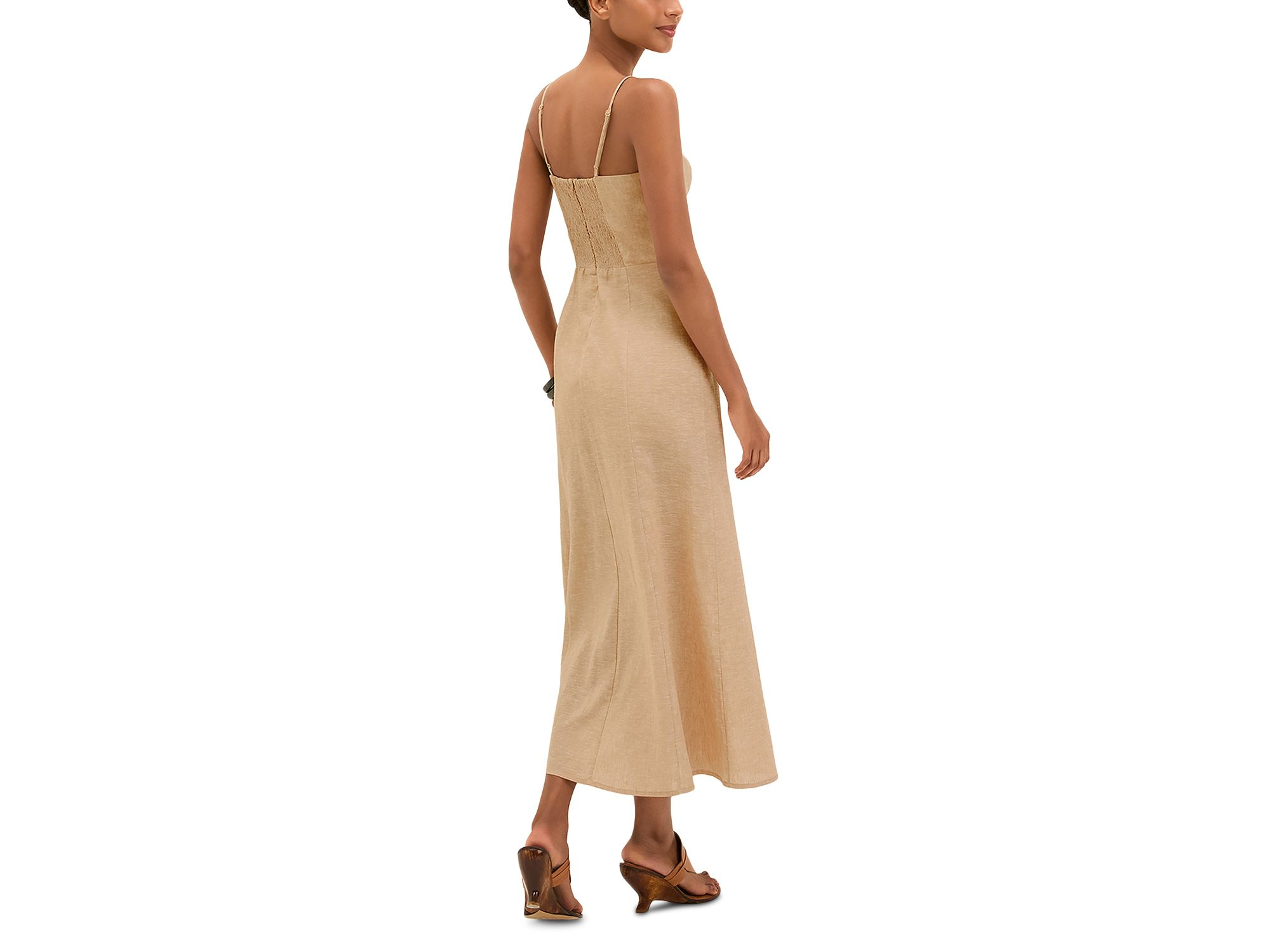 Bianca Linen & Cotton Midi Dress — Image 4