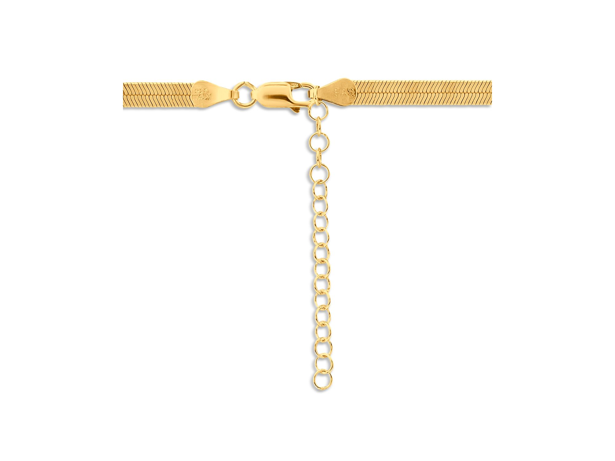 Herringbone Chain Necklace, 16" - Exclusive — Image 3