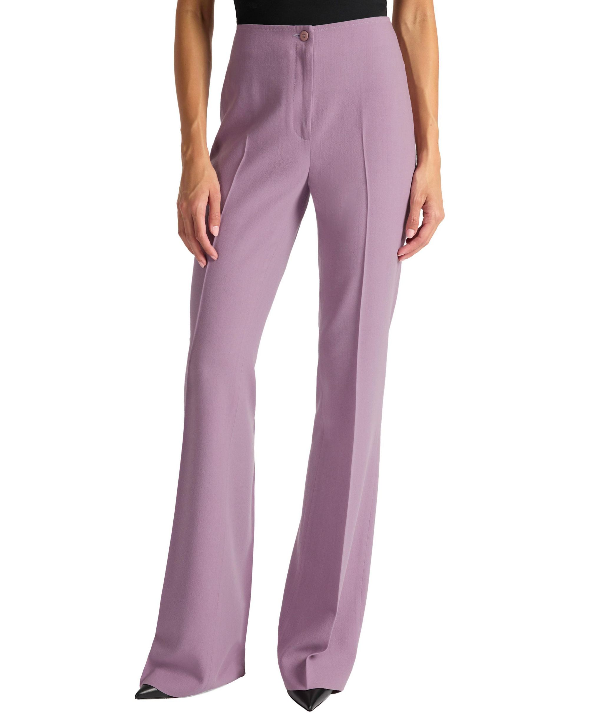 Elizabeth Flared Leg Pant in Virgin Wool Stretch — Image 3