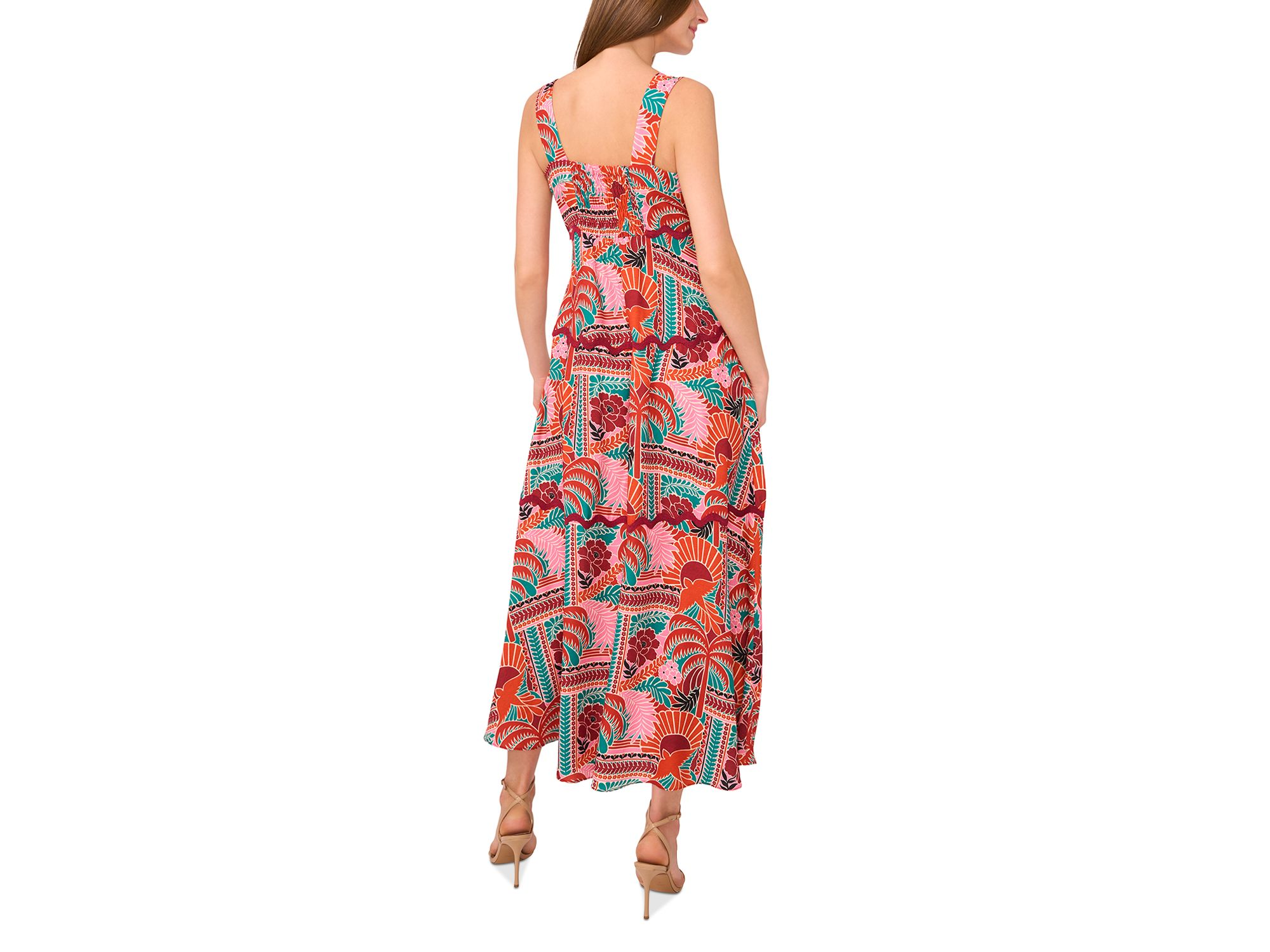 Rickrack Trim Tiered Maxi Dress — Image 3