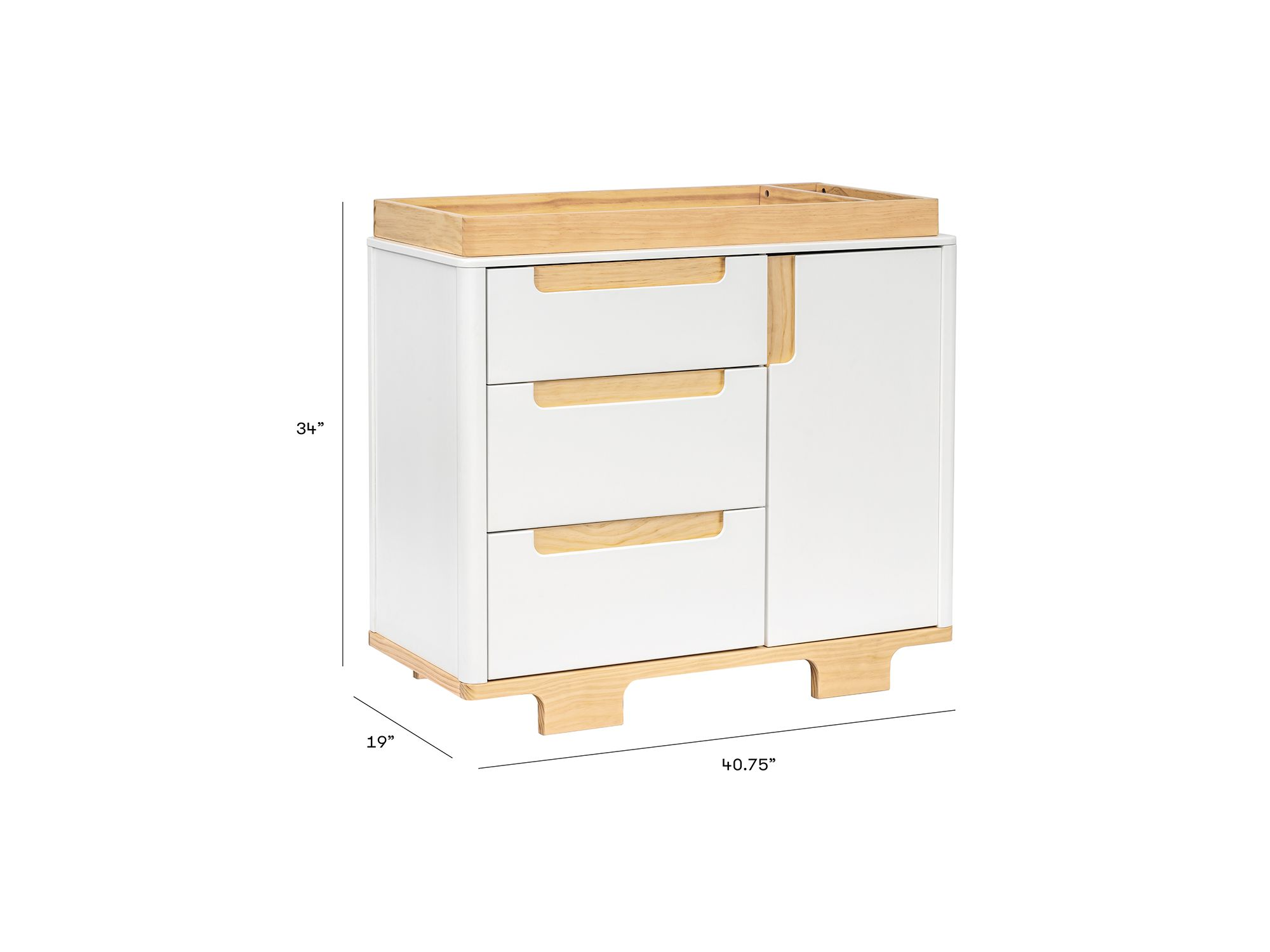 Yuzu 3 Drawer Changer Dresser — Image 12