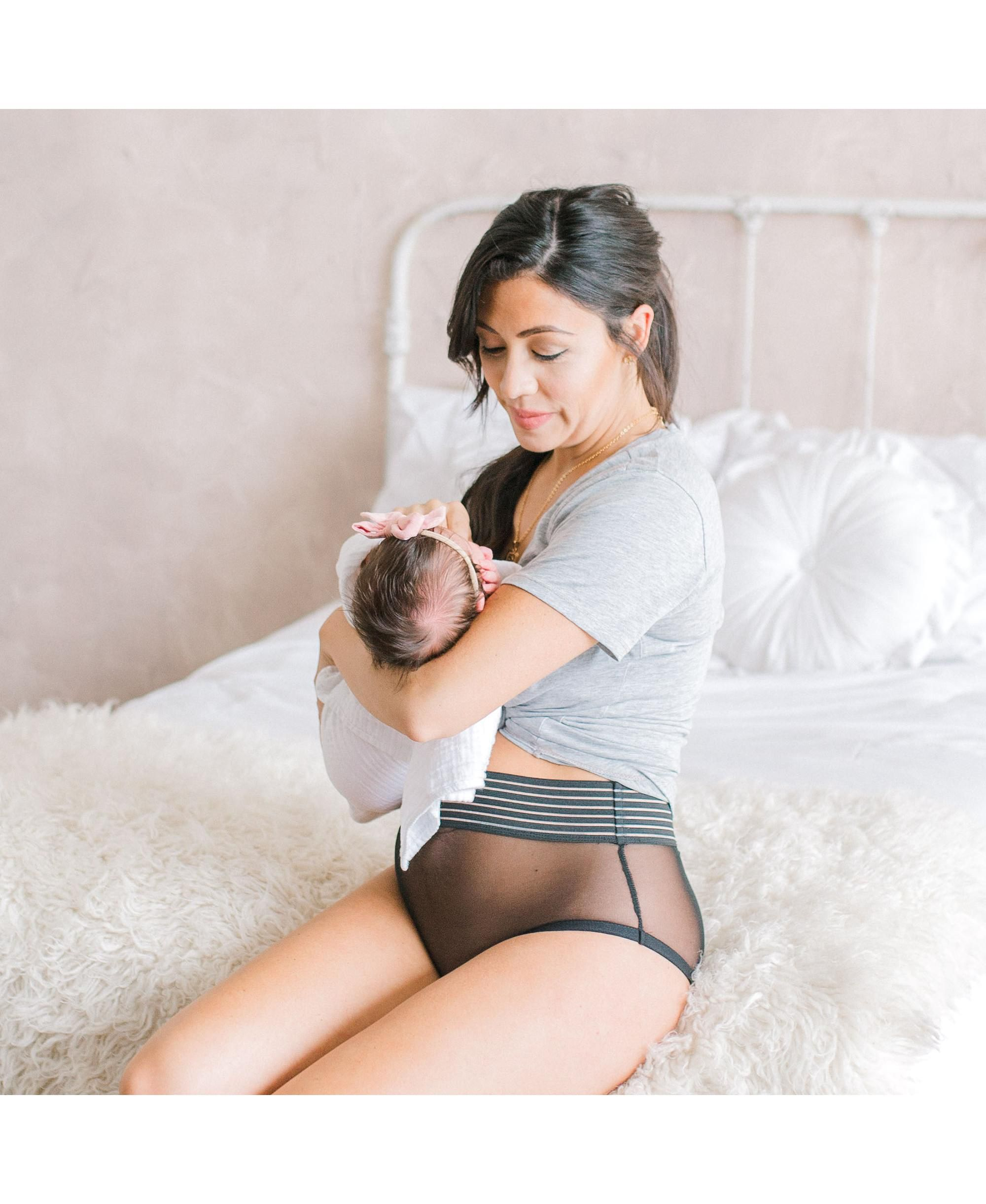 HEAL 2-in-1 Postpartum Panty in Black — Image 3