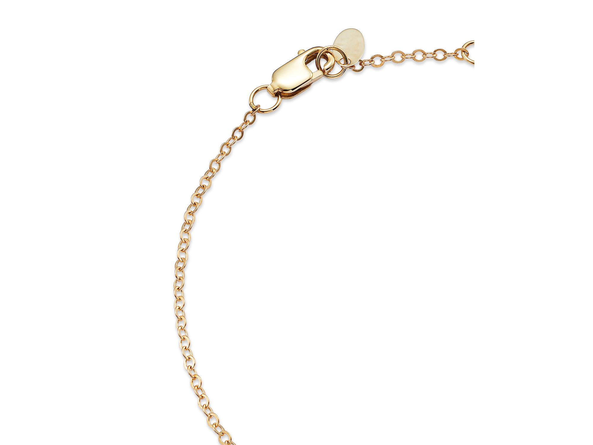 Blue Lapis Station Bracelet in 14K Yellow Gold — Image 4