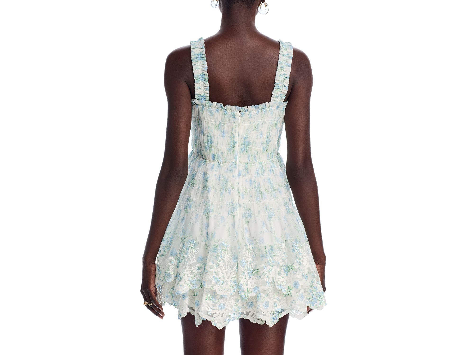 Flutter Trim Mini Dress - Exclusive — Image 4