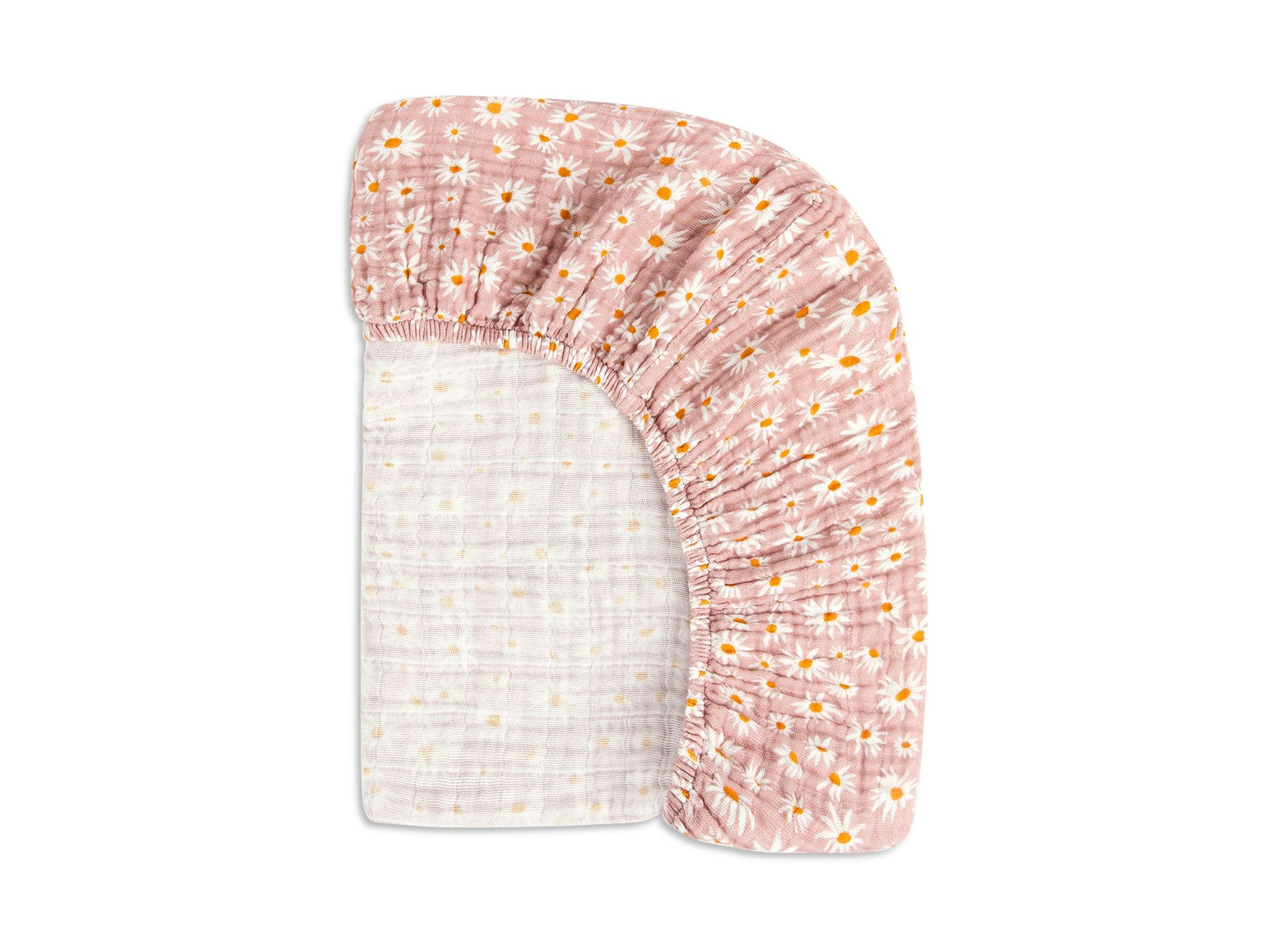 Crib Sheet in GOTS Certified Organic Muslin Cotton — Image 3