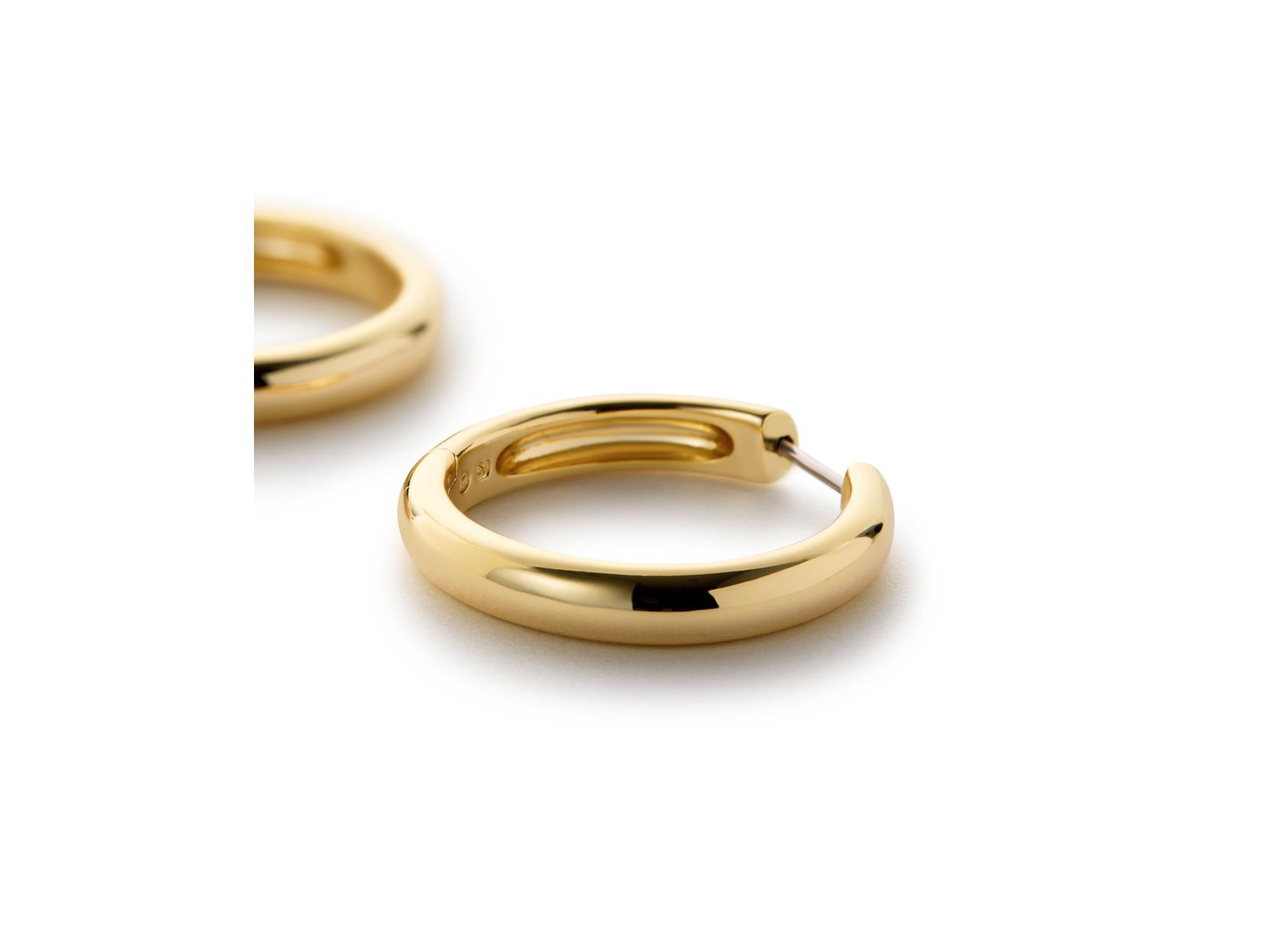 Gold Hoop Earrings Giulia Large — Image 6