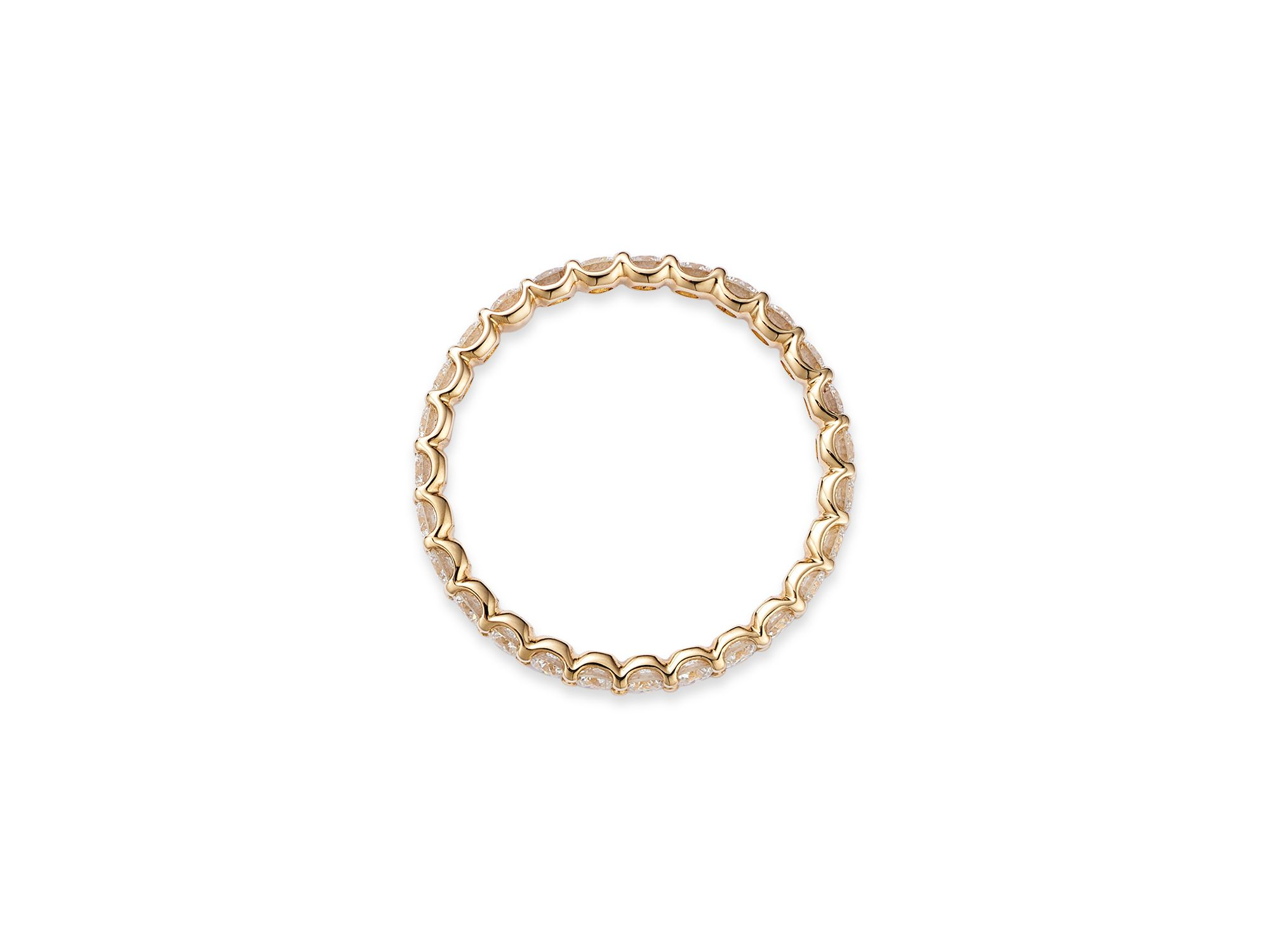 Diamond Eternity Band in 14K Yellow Gold, 1.0 tcw — Image 3