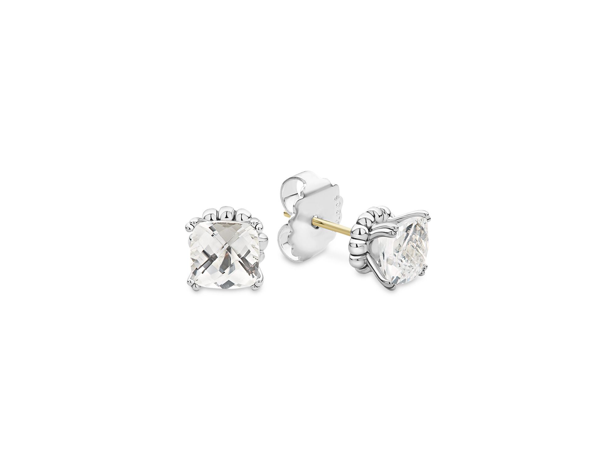 Sterling Silver Rittenhouse Prism White Topaz Stud Earrings — Image 5