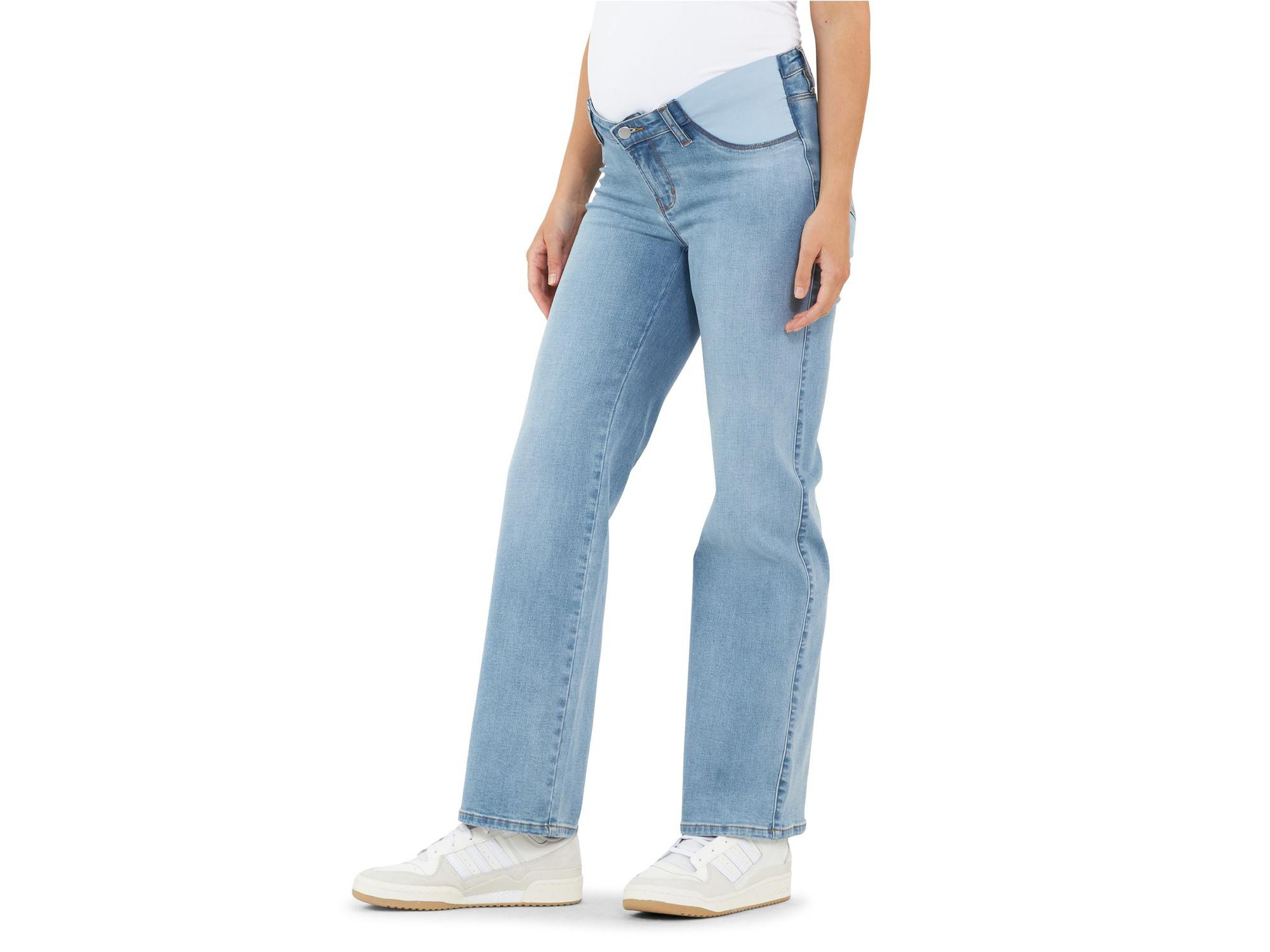 Kyle Wide Leg Jean in Light Blue — Image 3