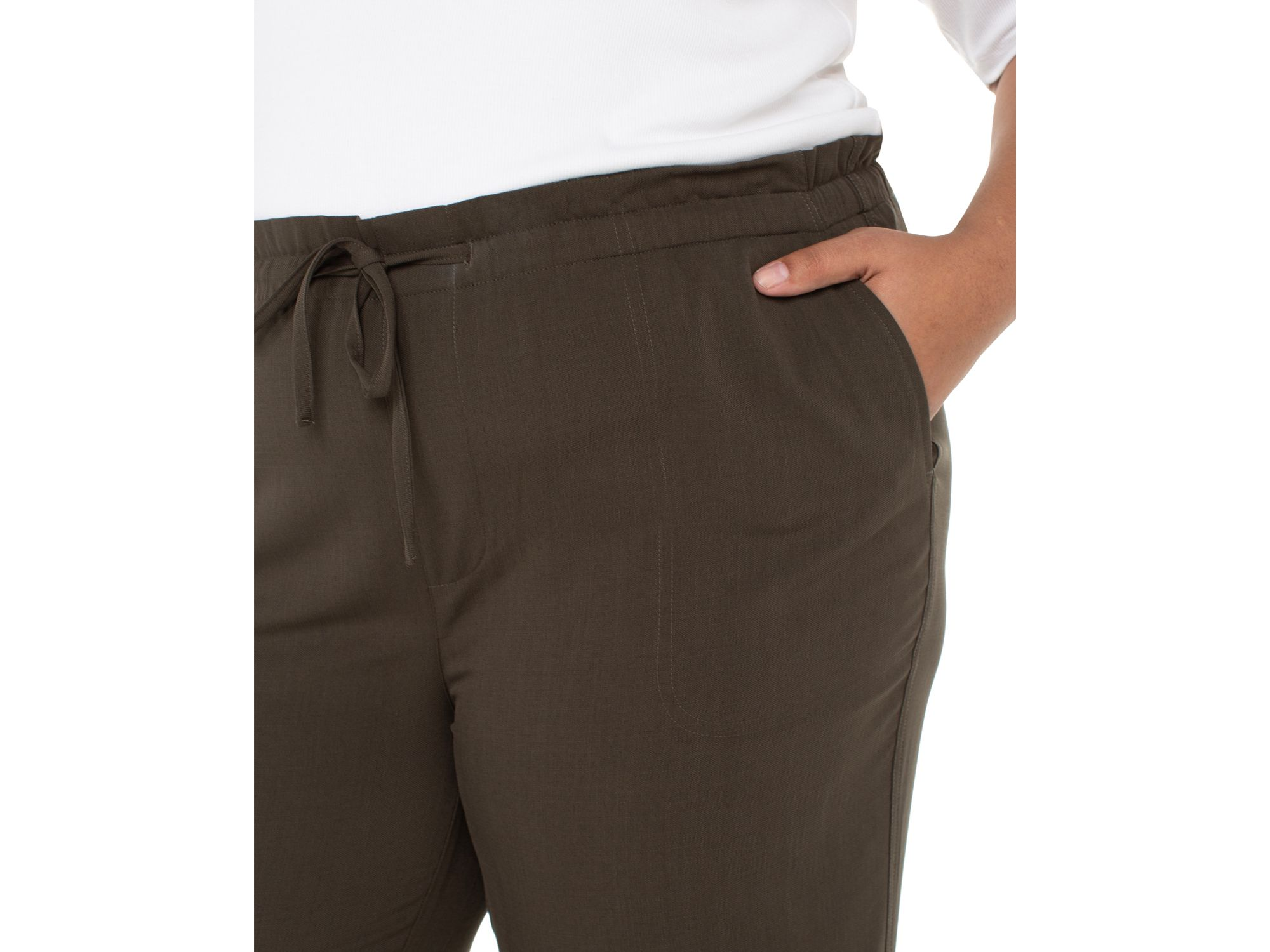 Wide Leg Cropped Pants — Image 3