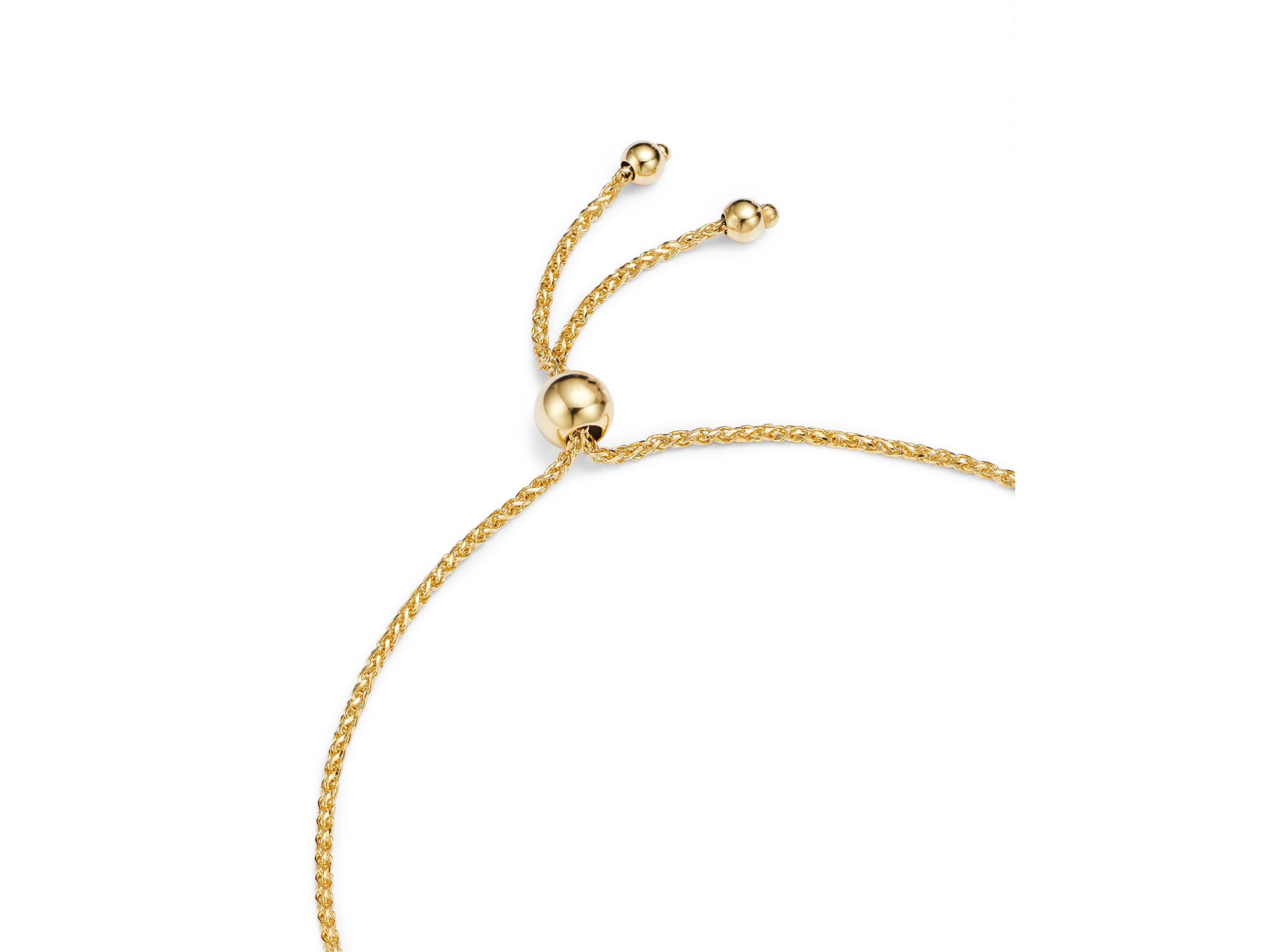 Double Link Bolo Bracelet in 14K Yellow Gold — Image 5