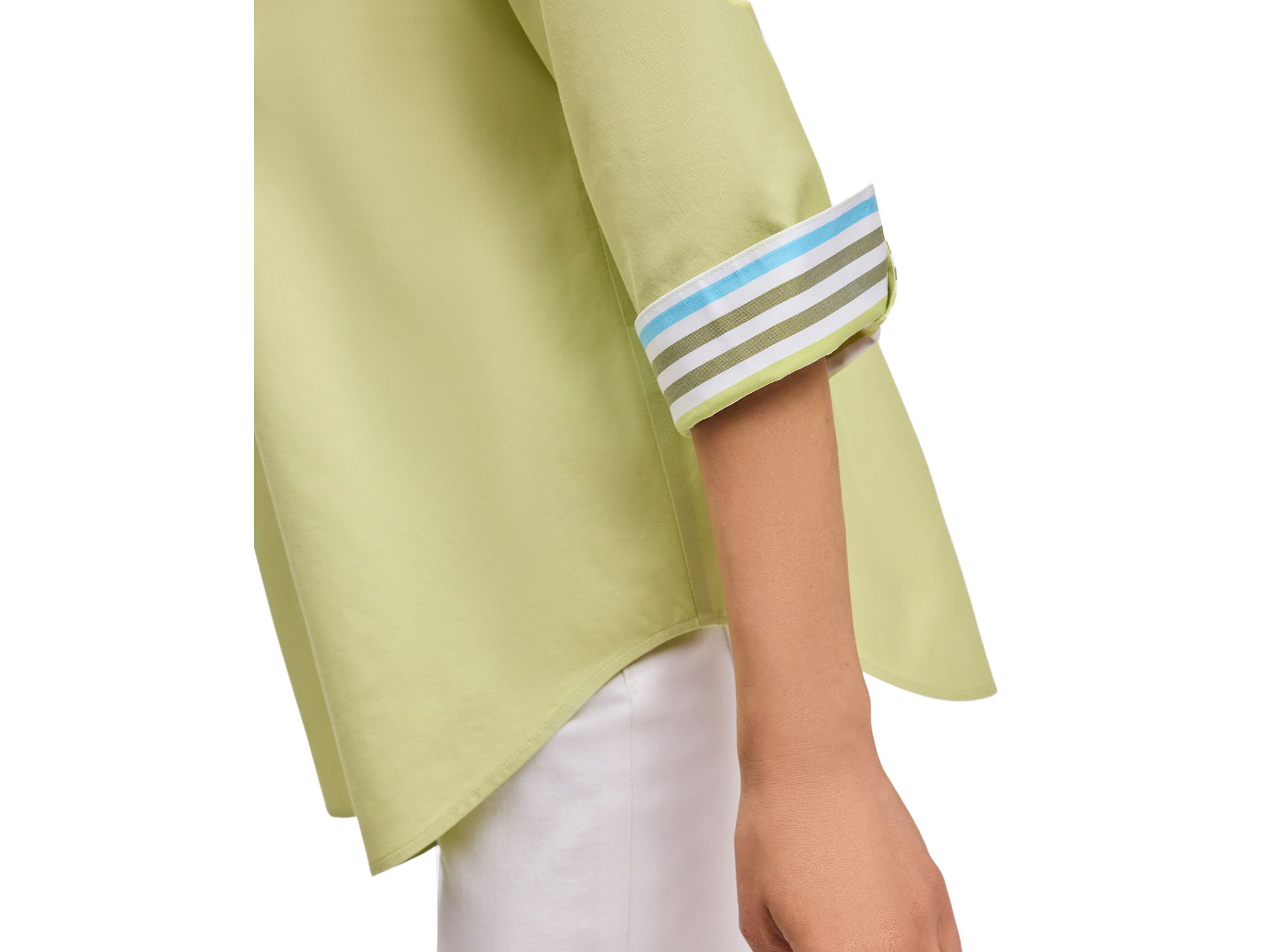 Margie 3/4 Sleeved Pinpoint Oxford Shirt — Image 3