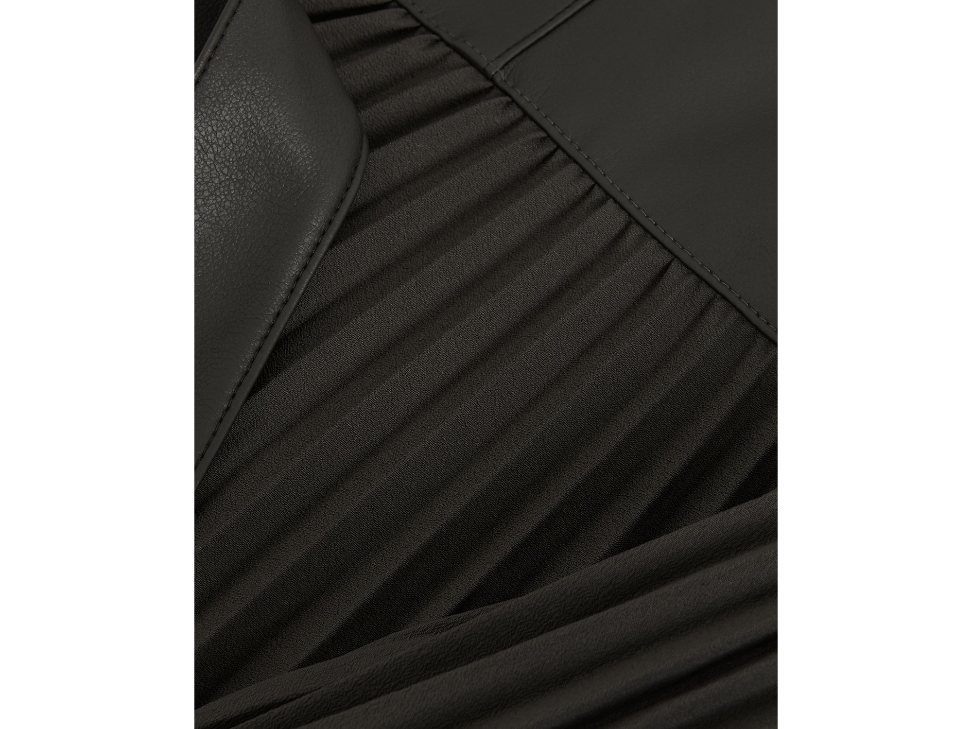 Aria Faux Leather Drop Waist Dress — Image 3