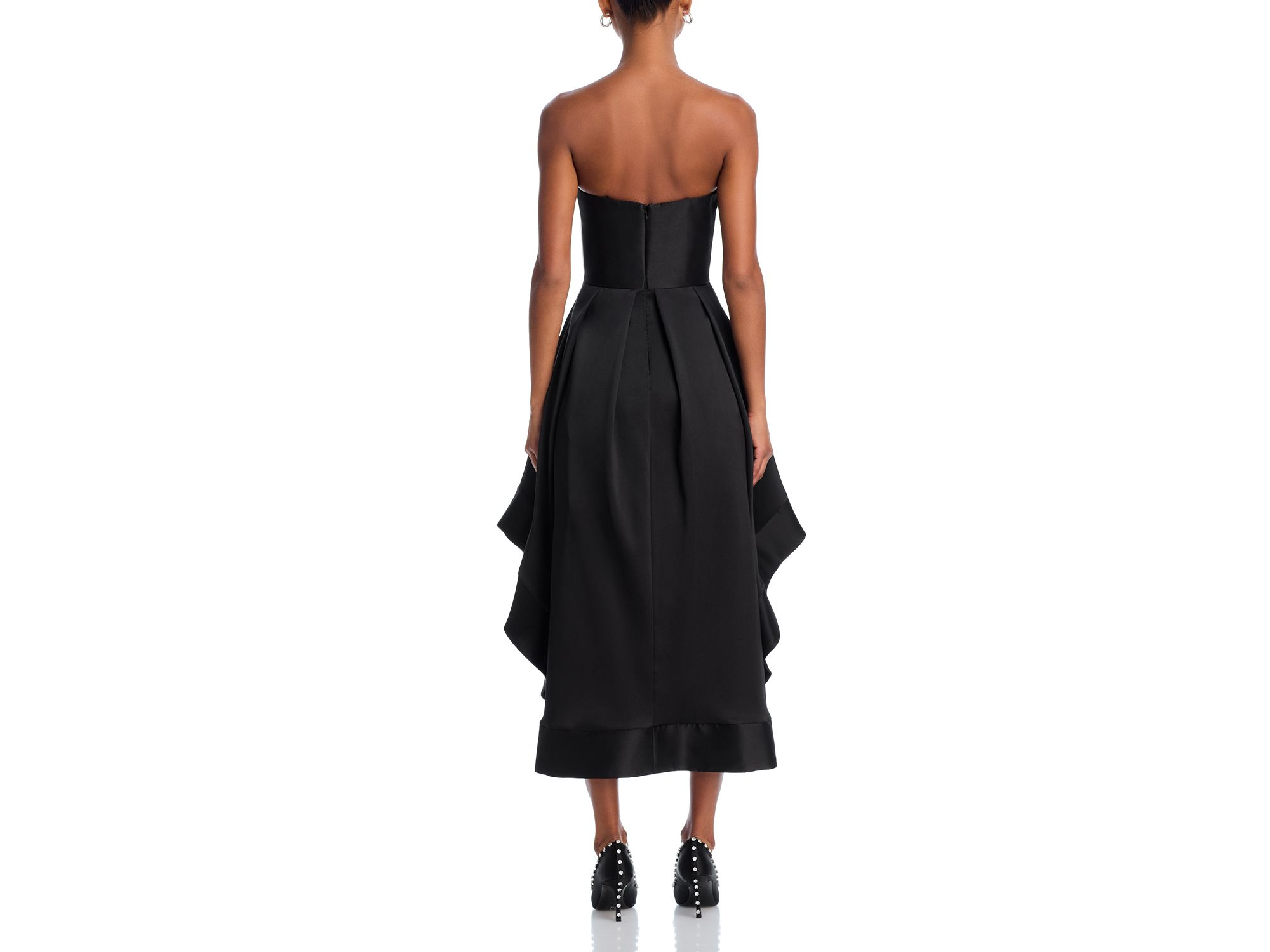 Mikado Strapless Midi Gown - Exclusive — Image 11
