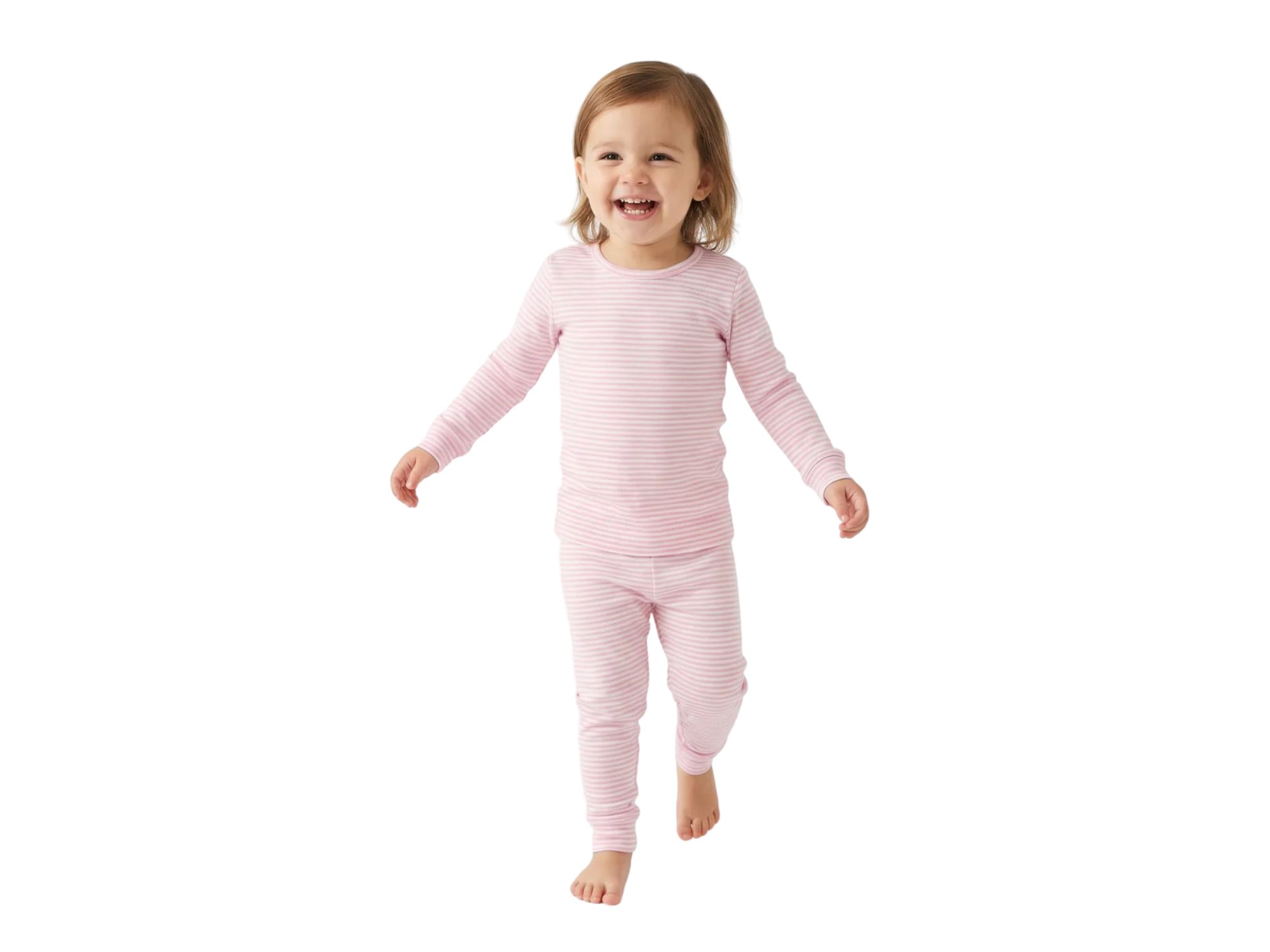 Girls' Ballet Stripe Pajama Set - Baby, Little Kid — Image 7