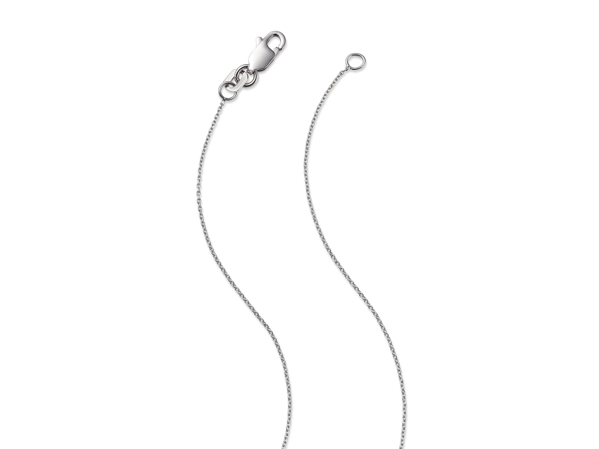Diamond Pavé Heart Pendant Necklace in 14K White Gold, 1.50 tcw — Image 4