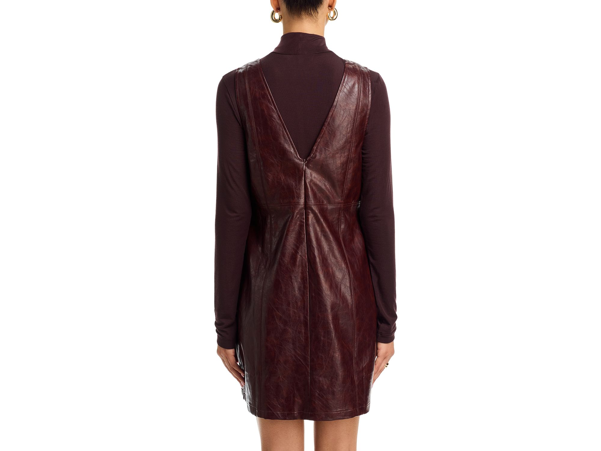 Valor of Venus Faux Leather Mini Dress — Image 3