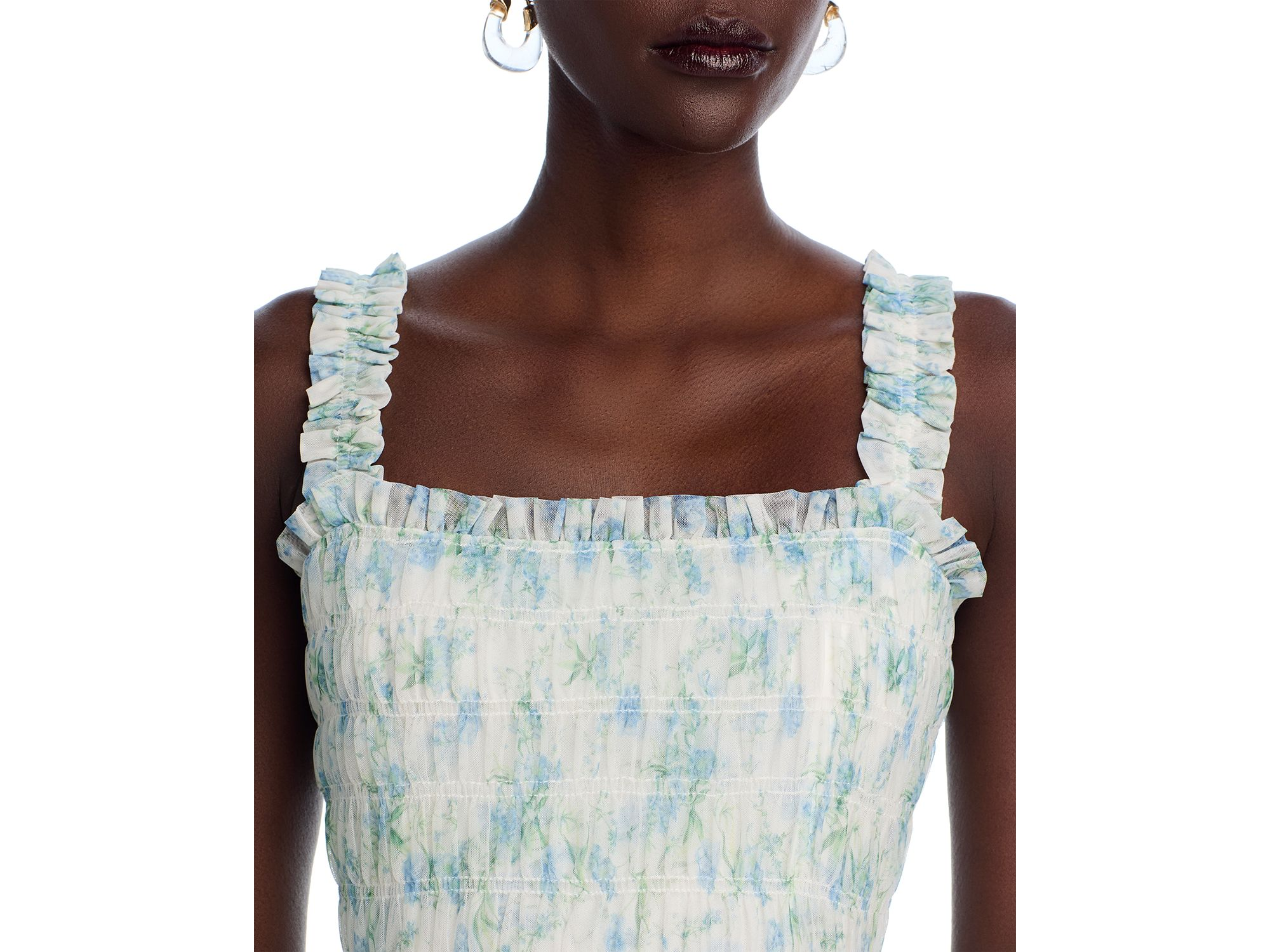 Flutter Trim Mini Dress - Exclusive — Image 3