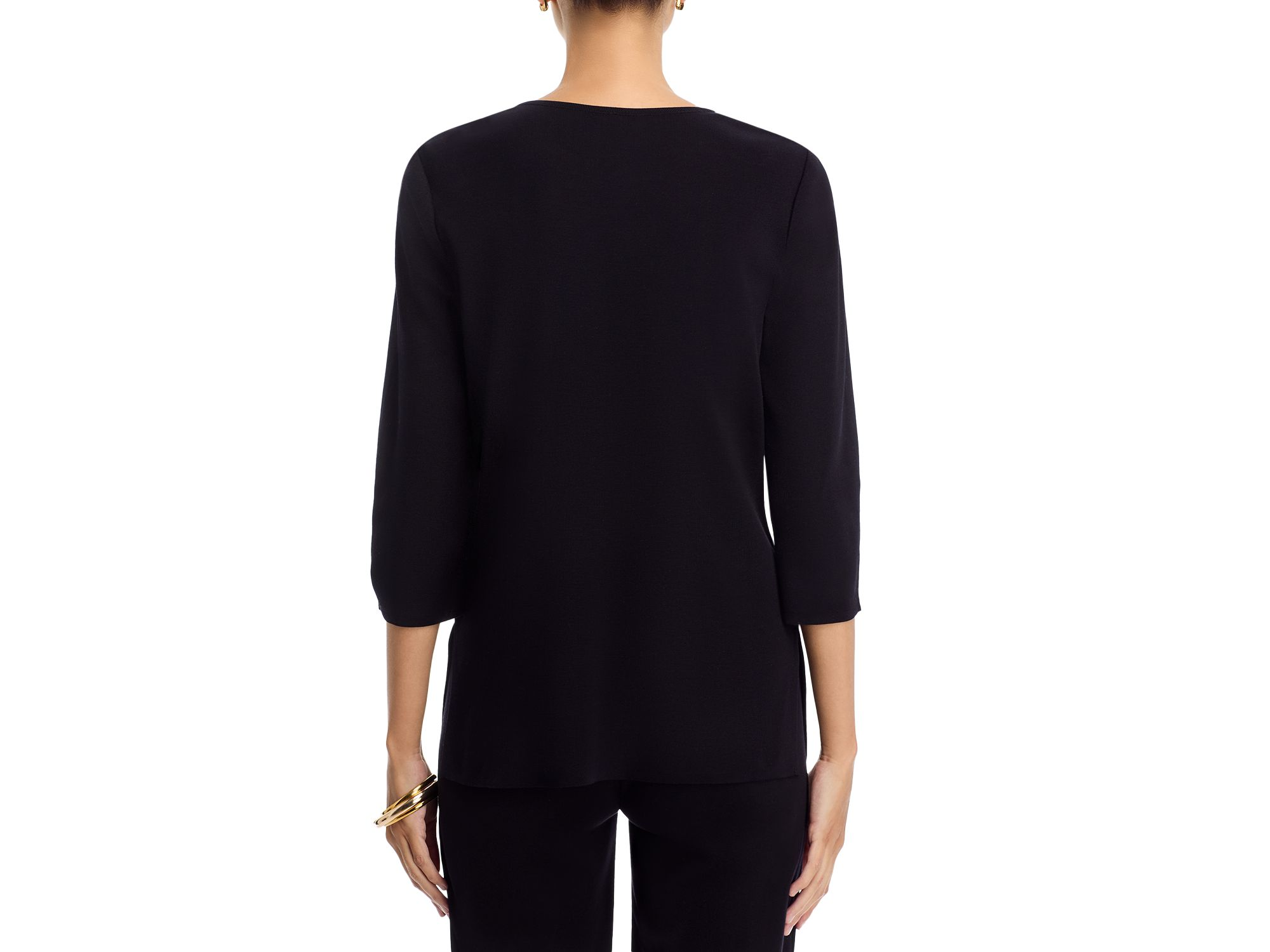 Jewel Neck 3/4 Sleeve Top — Image 3