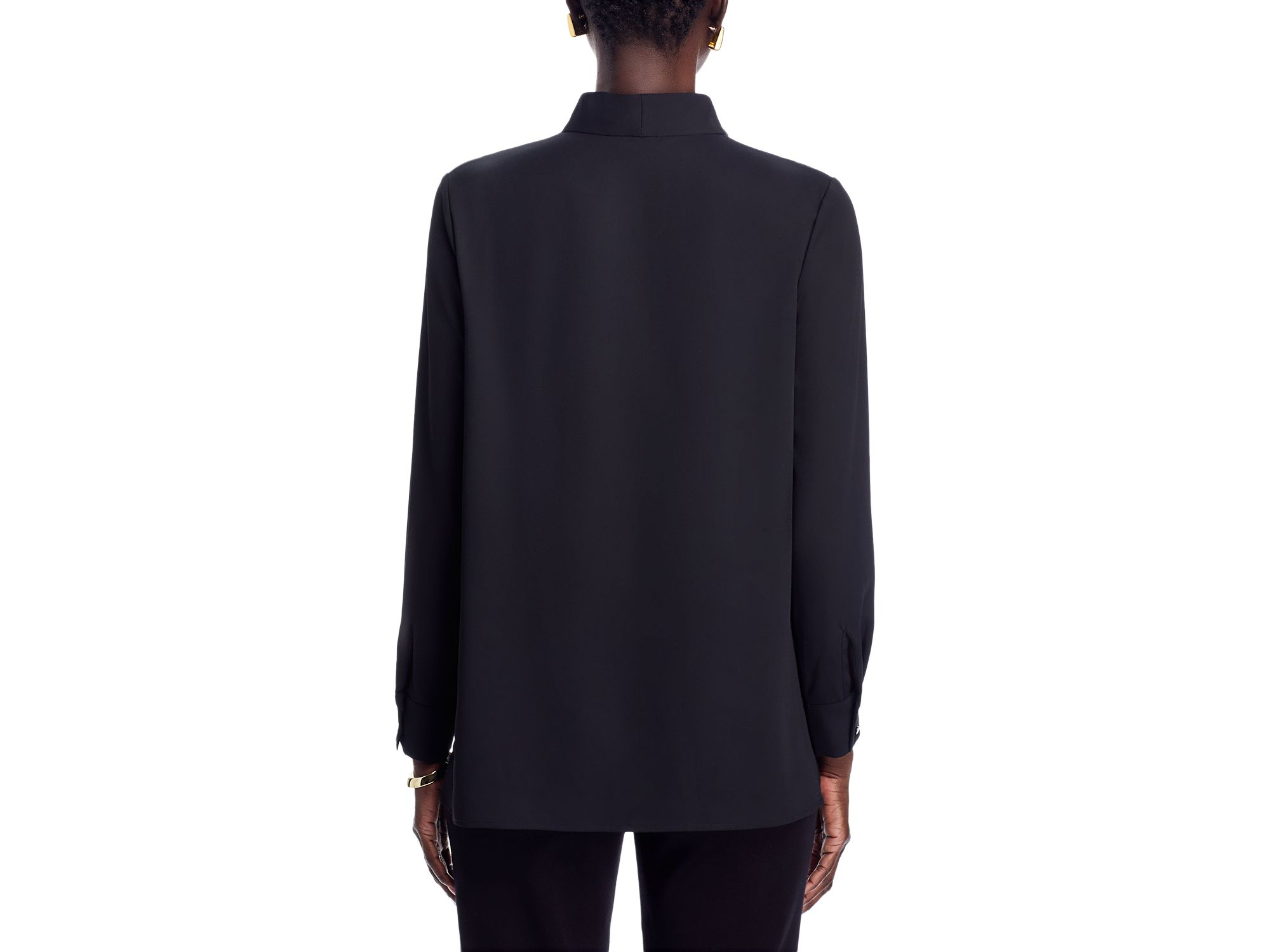 Embroidered V Neck Blouse — Image 4