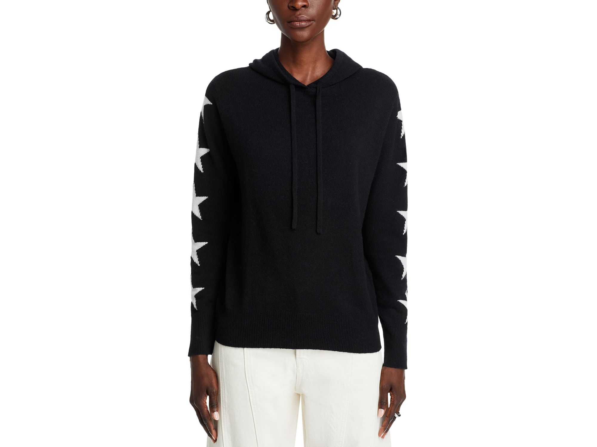 100% Cashmere Star Sleeve Hoodie Sweater - Exclusive — Image 7