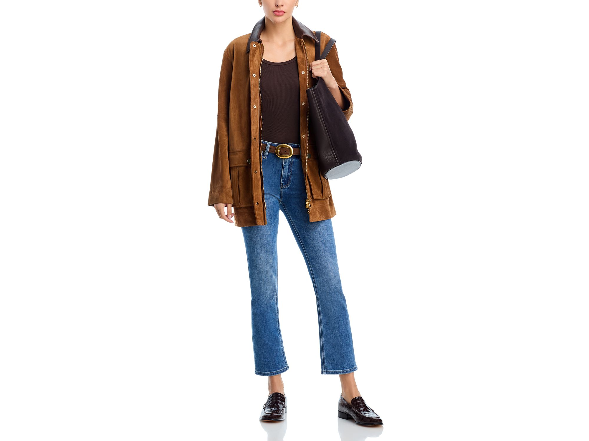 High Rise Skinny Jeans in Indigo - Exclusive — Image 3
