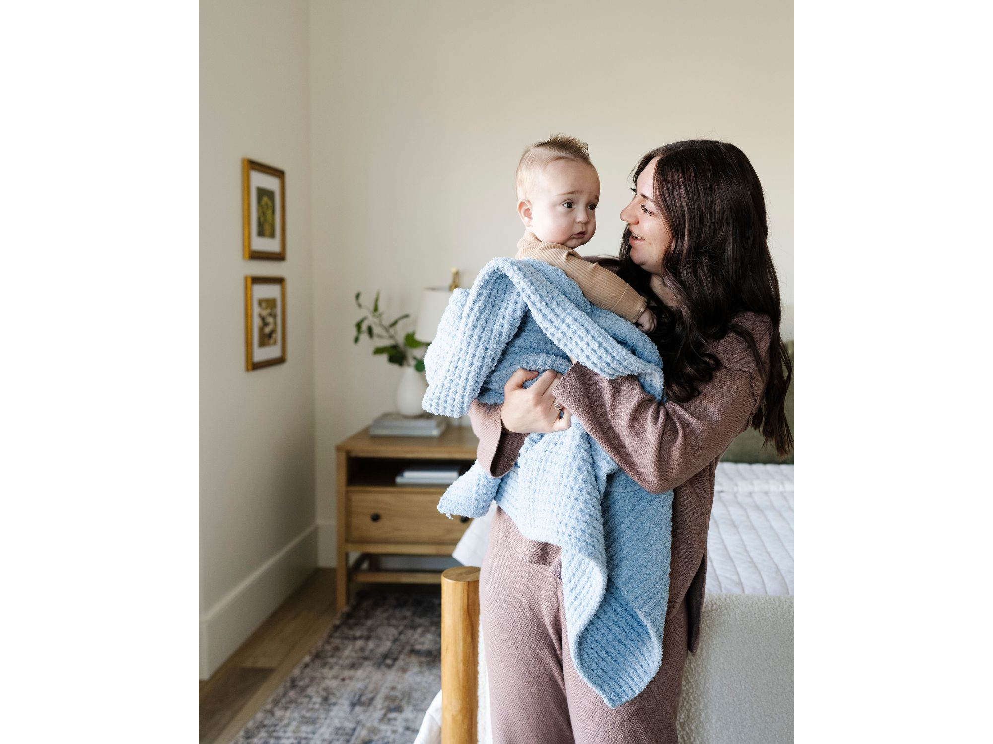 Waffle Knit Receiving Blanket — Image 3