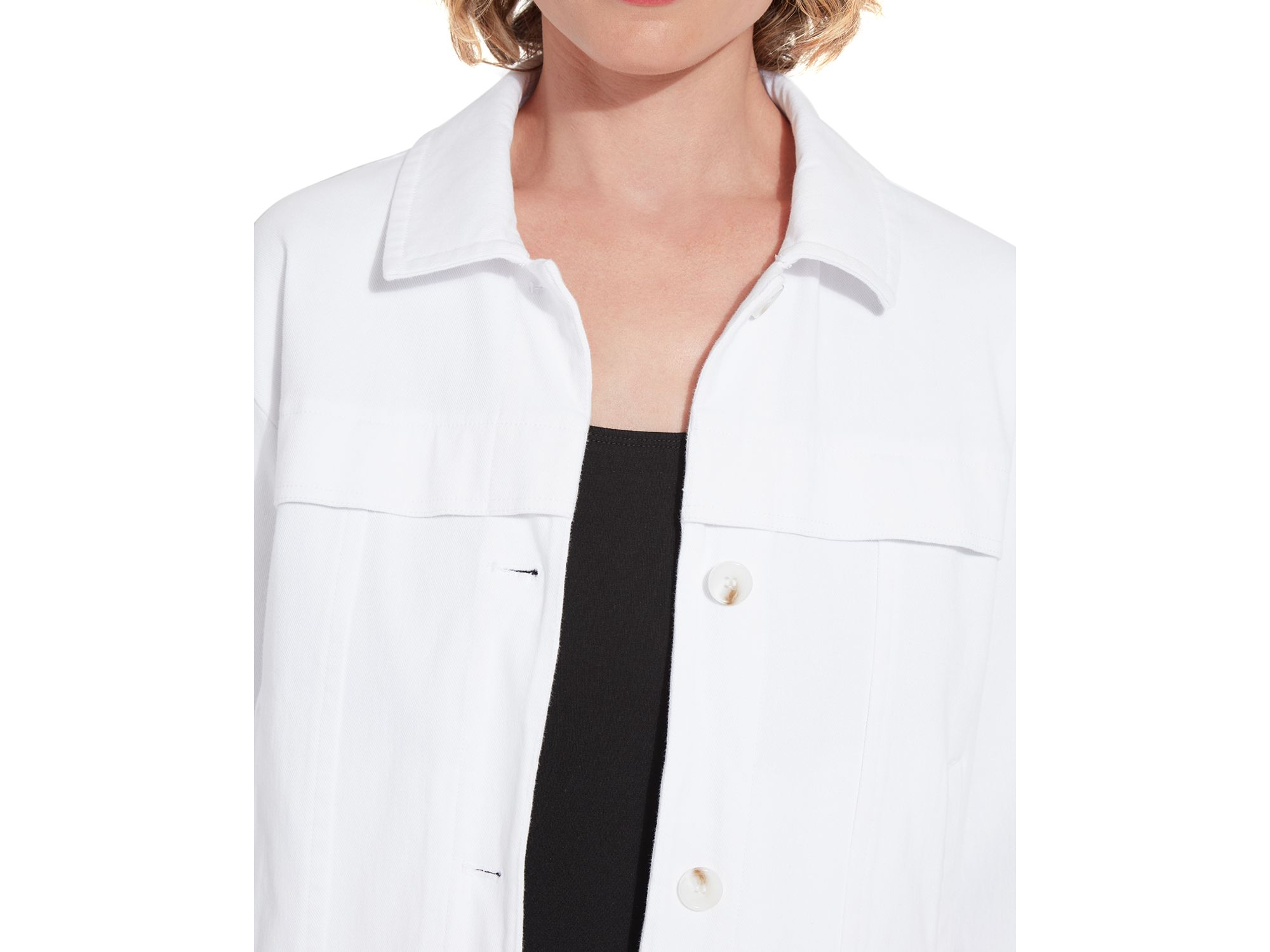 Remi Three Quarter Sleeve Denim Jacket — Image 3