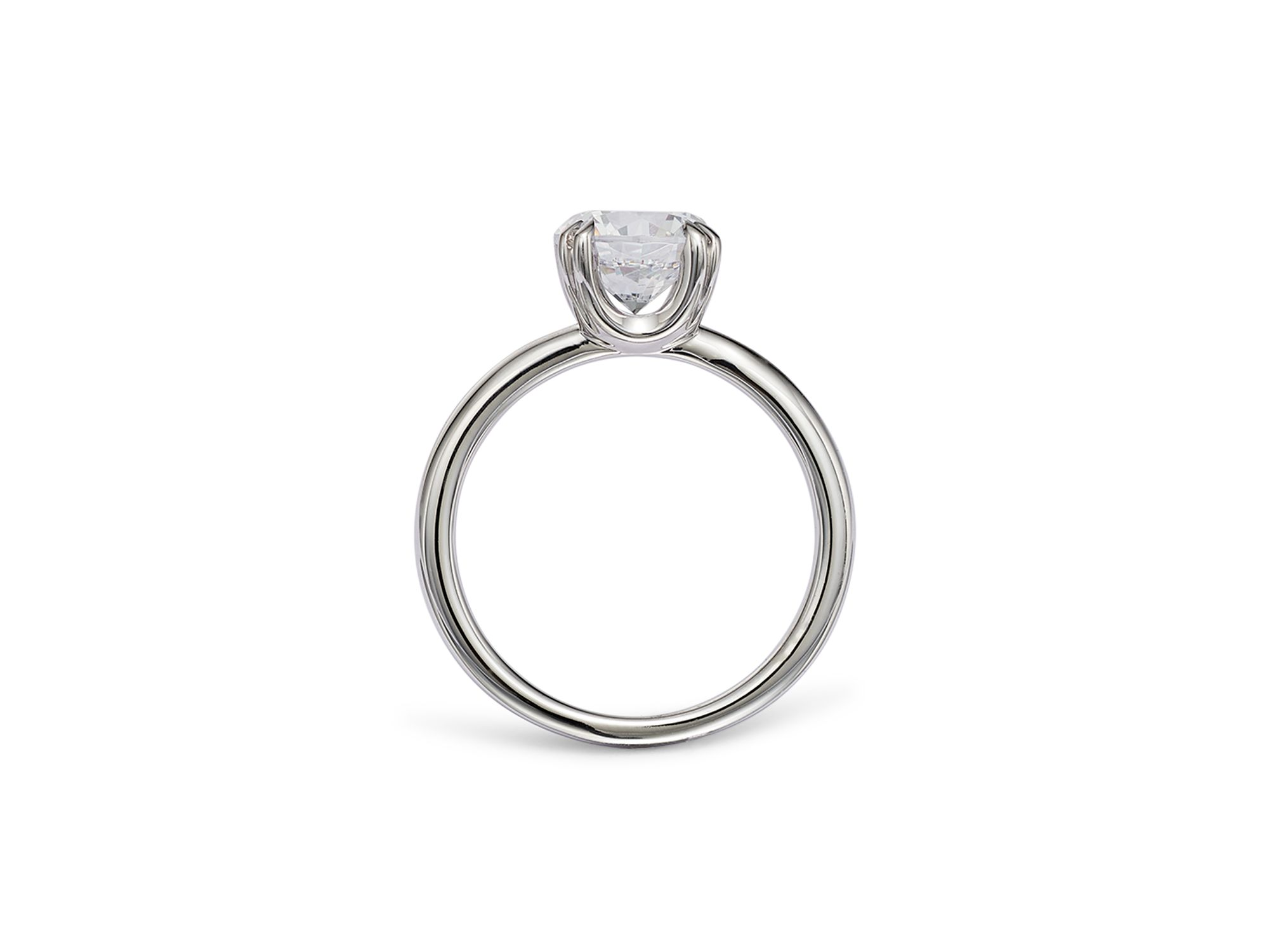 Certified Diamond Solitaire Ring in 14K White Gold featuring diamonds with the De Beers Code of Origin, 2.0 tcw — Image 3