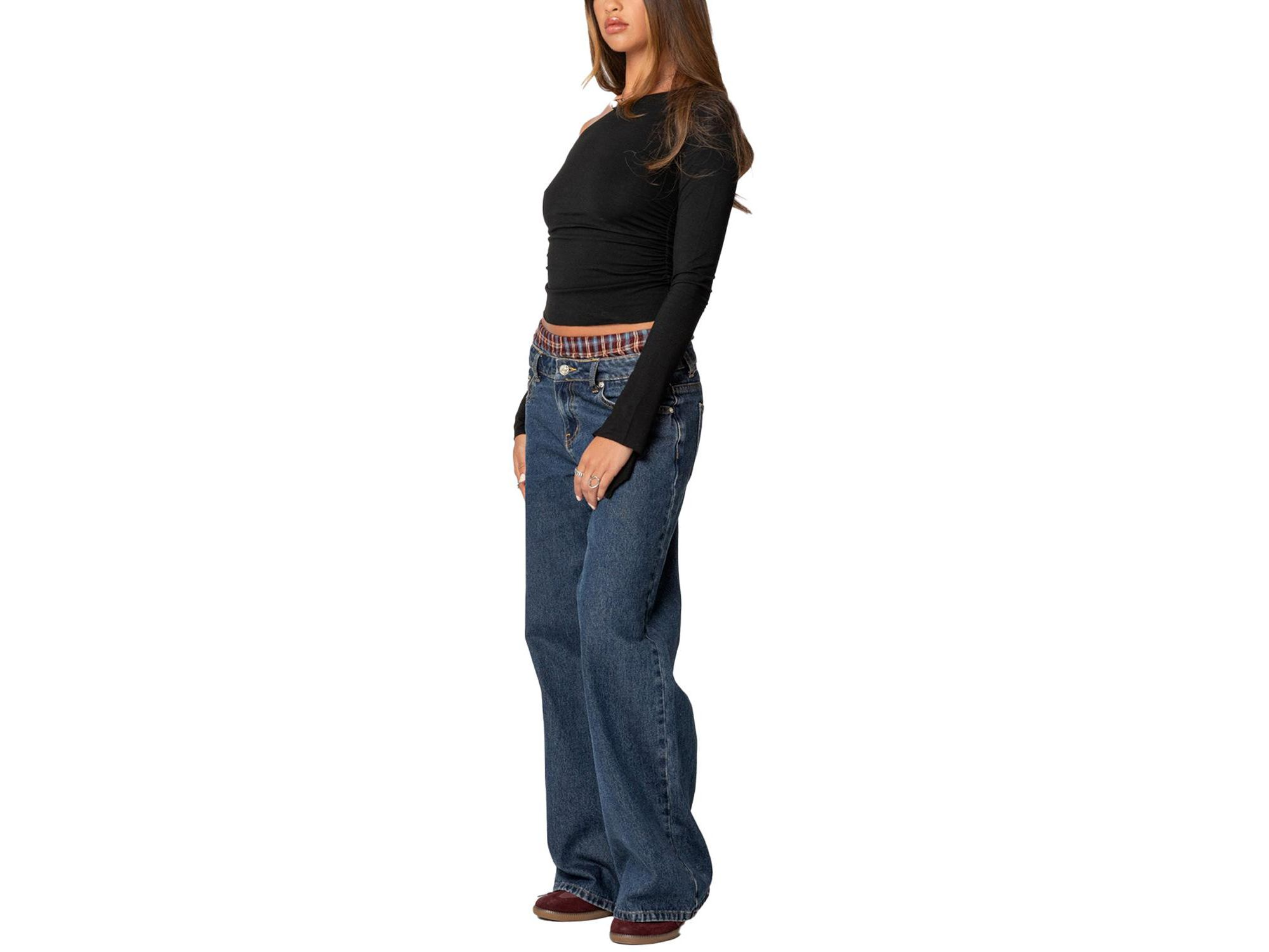 Stacie Asymmetric Long Sleeve Top — Image 3