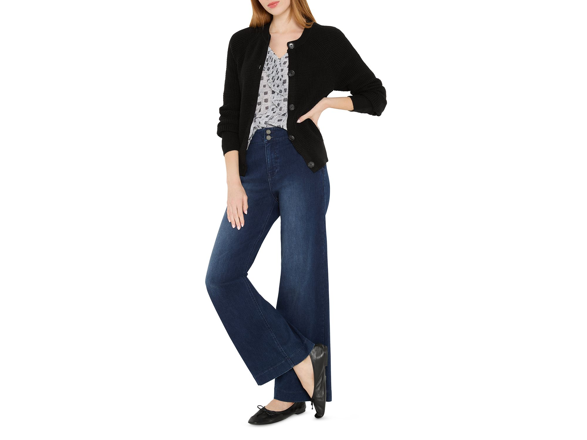 Waffle Tuck Cardigan — Image 4