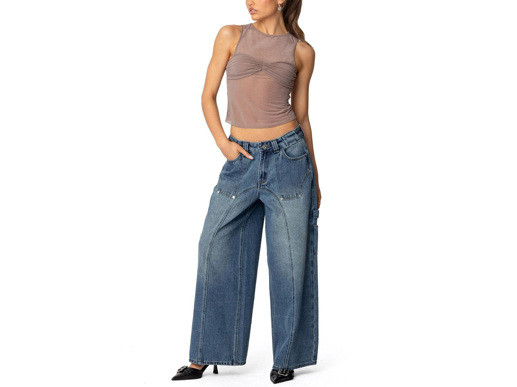 Erica Sheer Gathered Top — Image 3