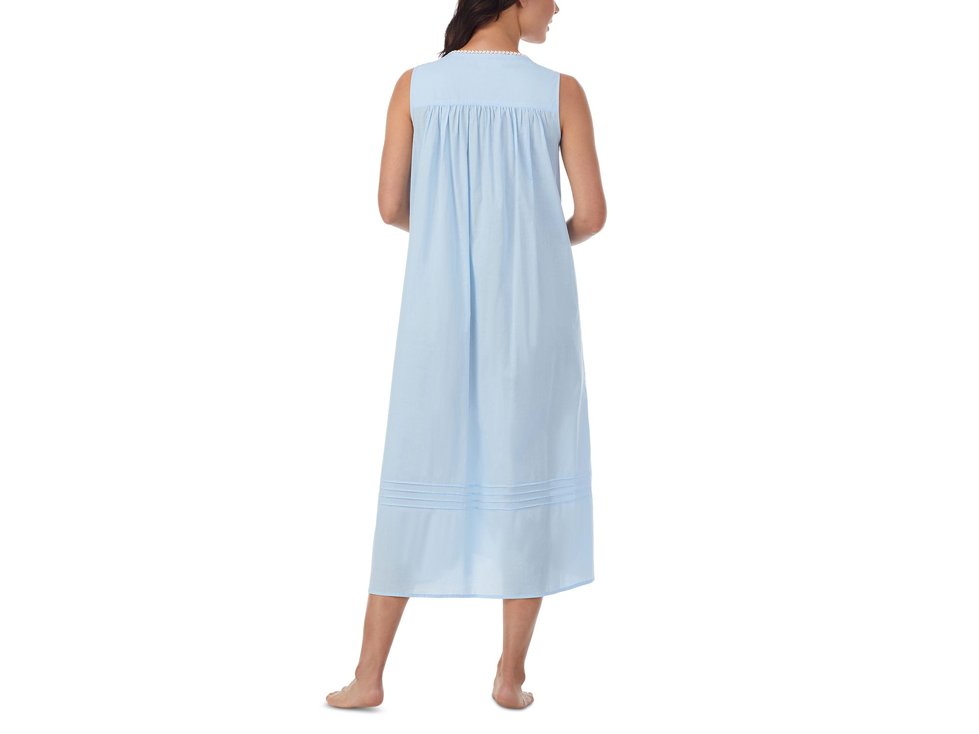 Cotton Pintucked Lace Trim Ballet Nightgown — Image 4
