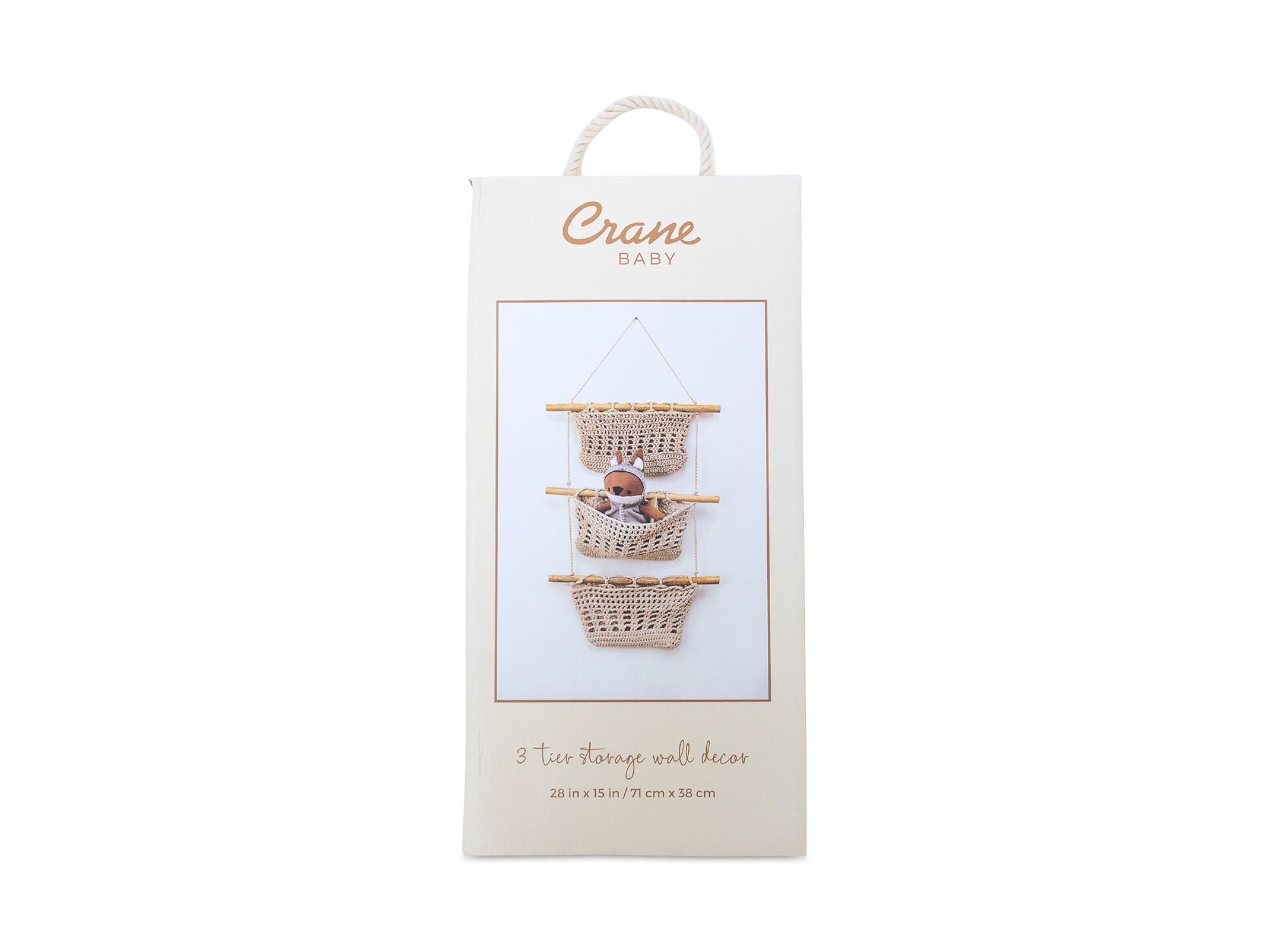Charlie Farmhouse 3 Tier Toy Hanging Wall Storage — Image 6