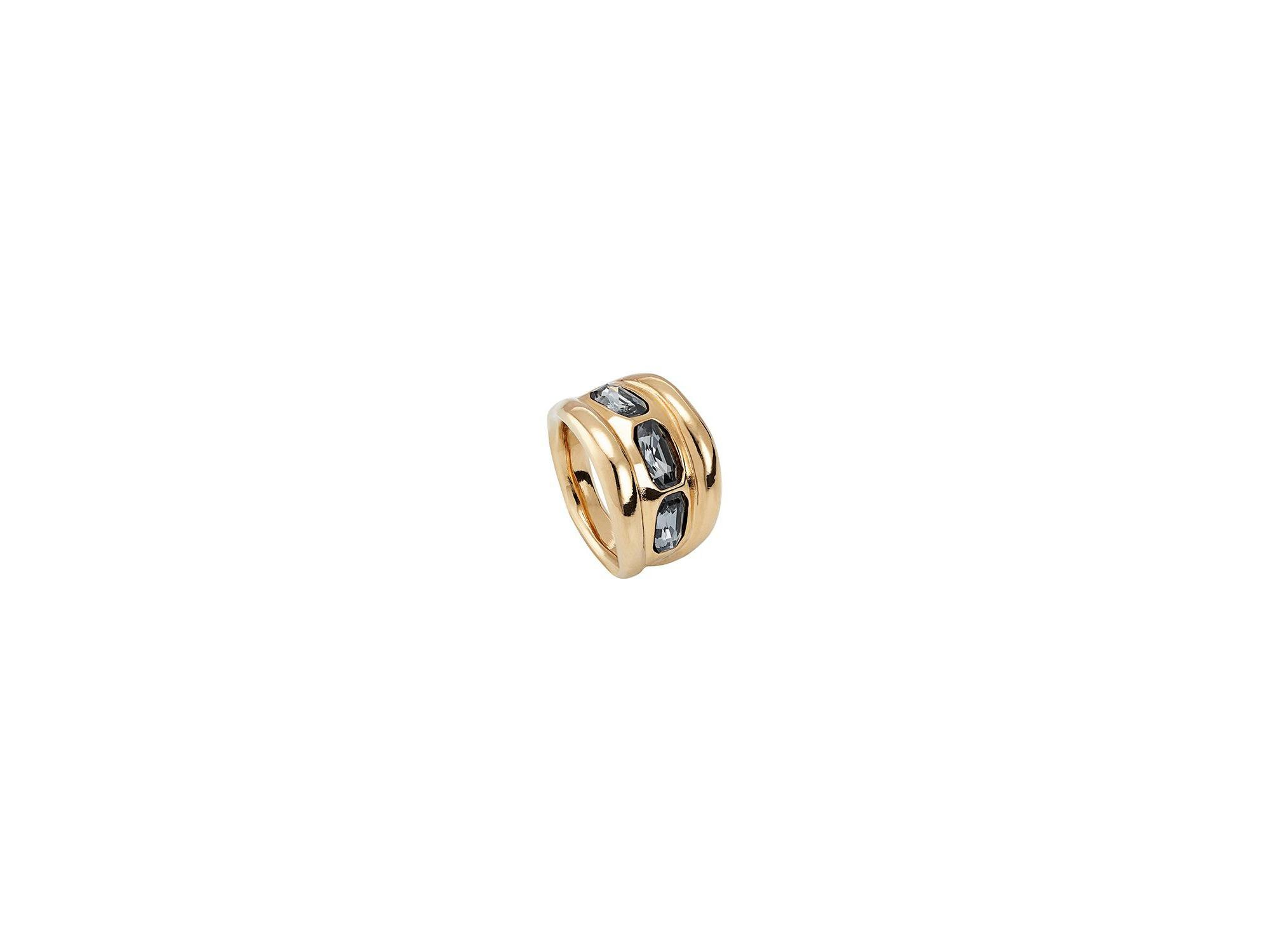 Triple Grey Crystal Ring — Image 4