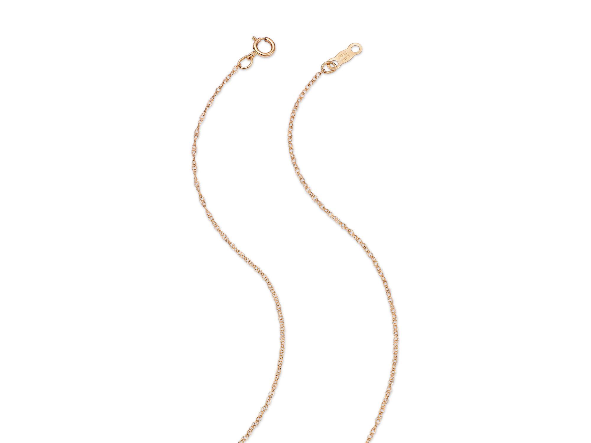 14K Yellow Gold Flower Pendant Necklace, 18" — Image 4