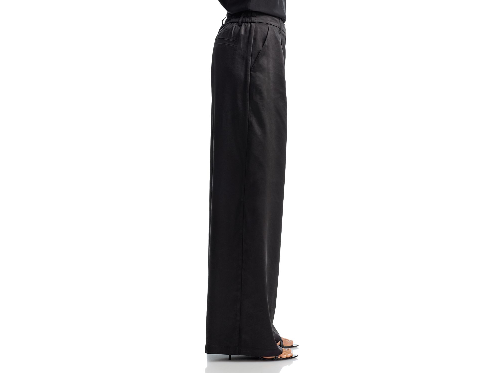 Satin Wide Leg Pants - Exclusive — Image 5