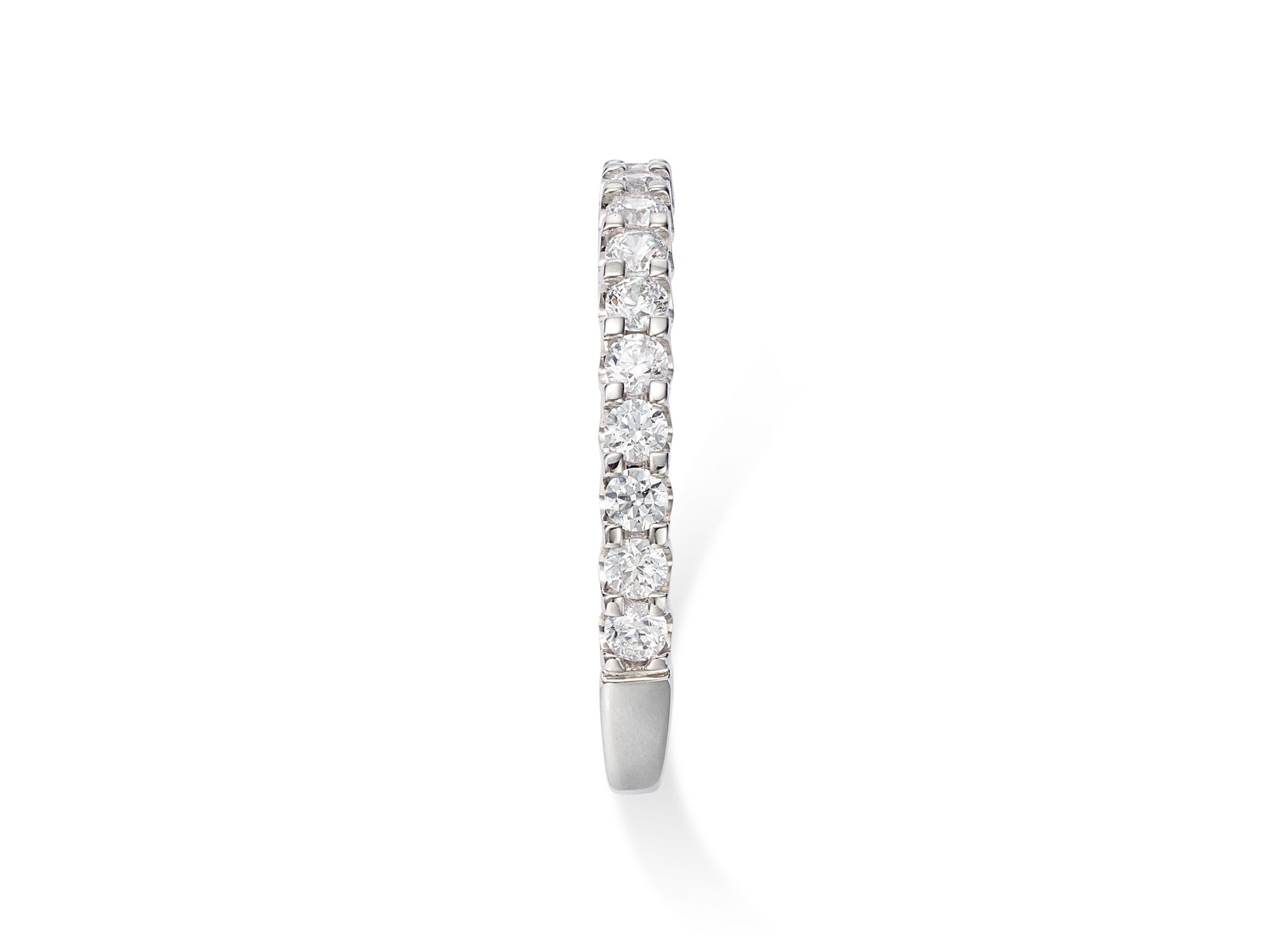 Certified Round-Cut Diamond Band in 14K White Gold, 0.50 ct.t.w. — Image 4