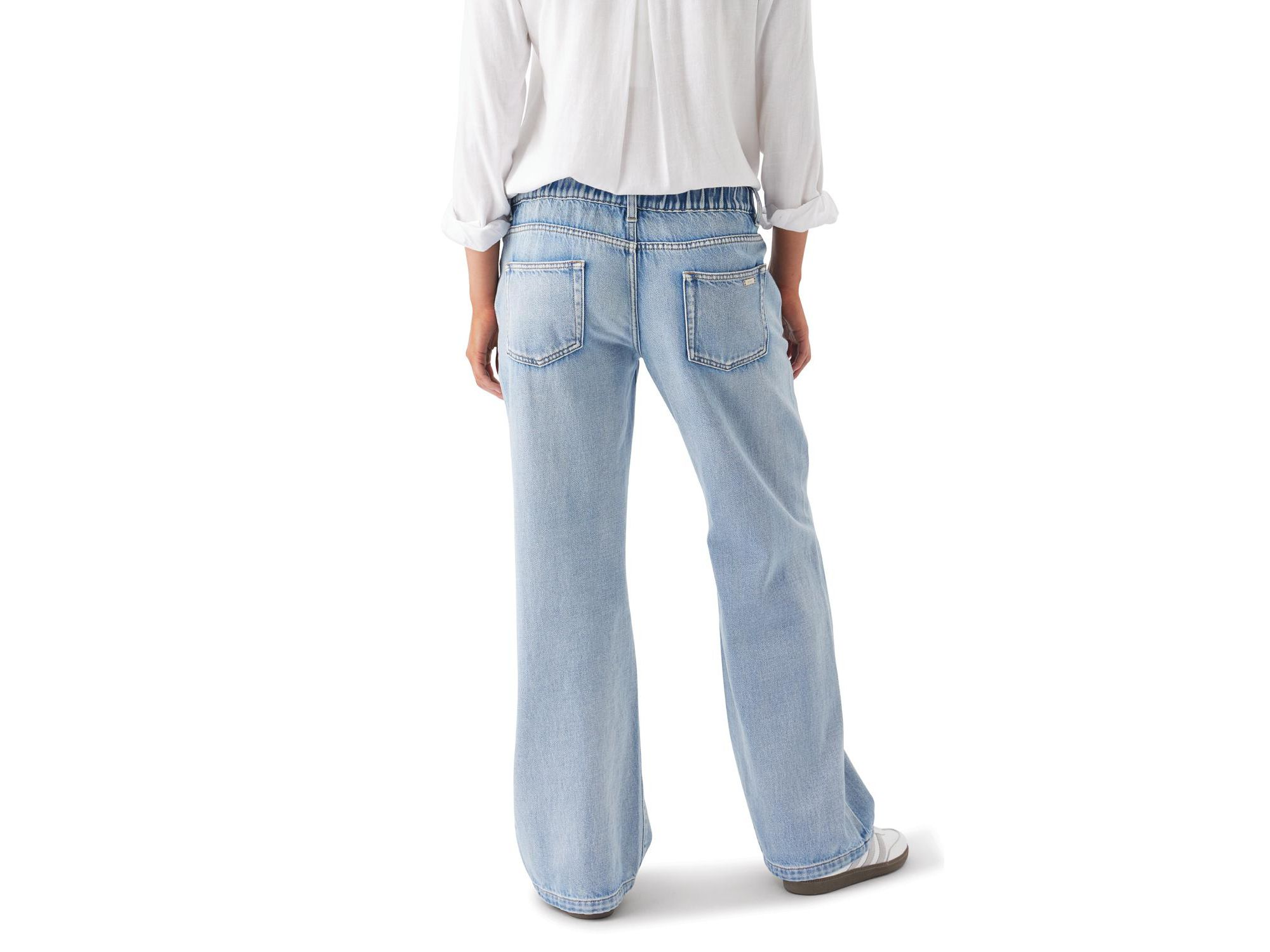 Billie Elastic Waist Jean in Light Wash — Image 3