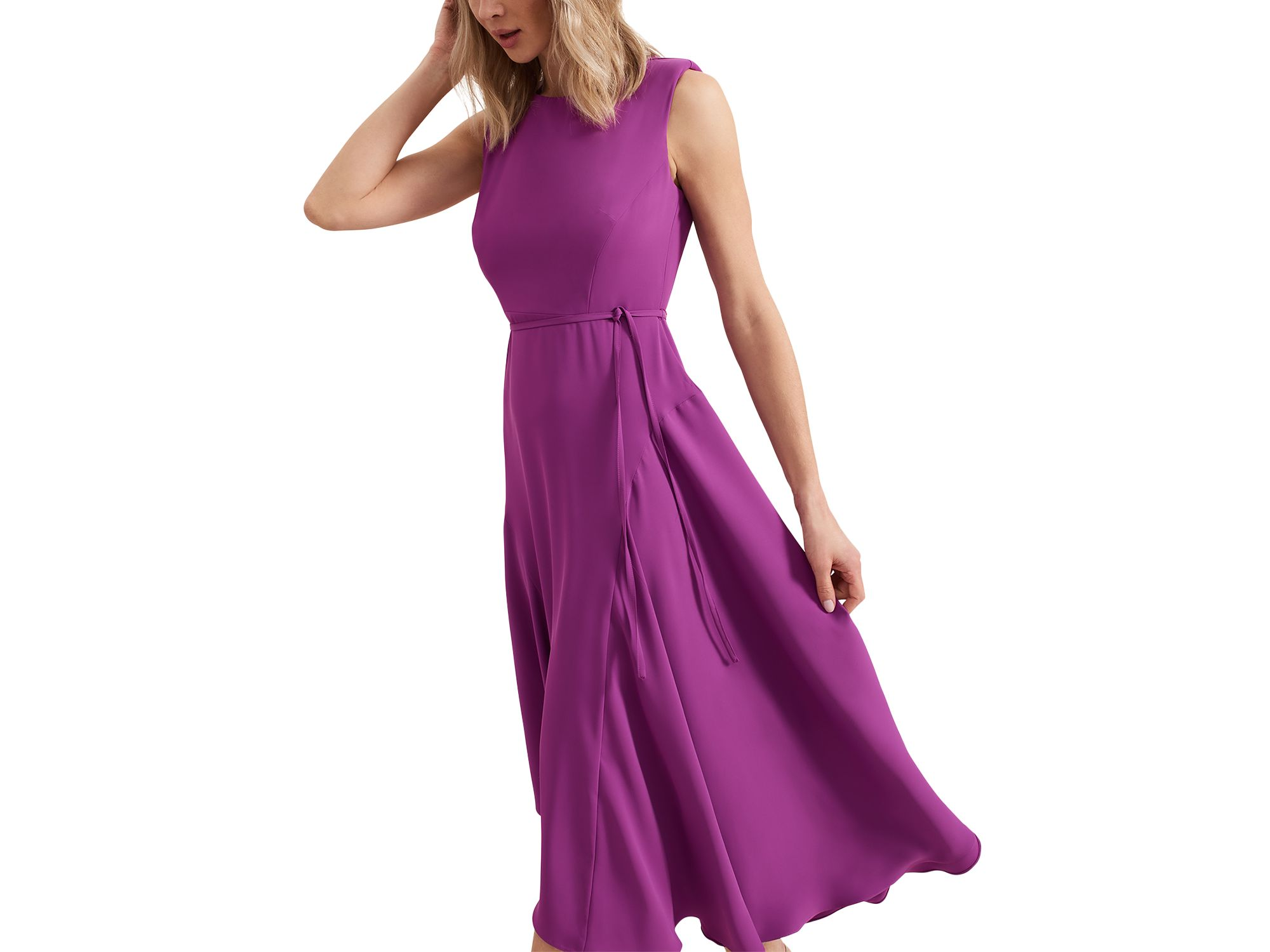 Maya Cowl Back Midi Dress — Image 5