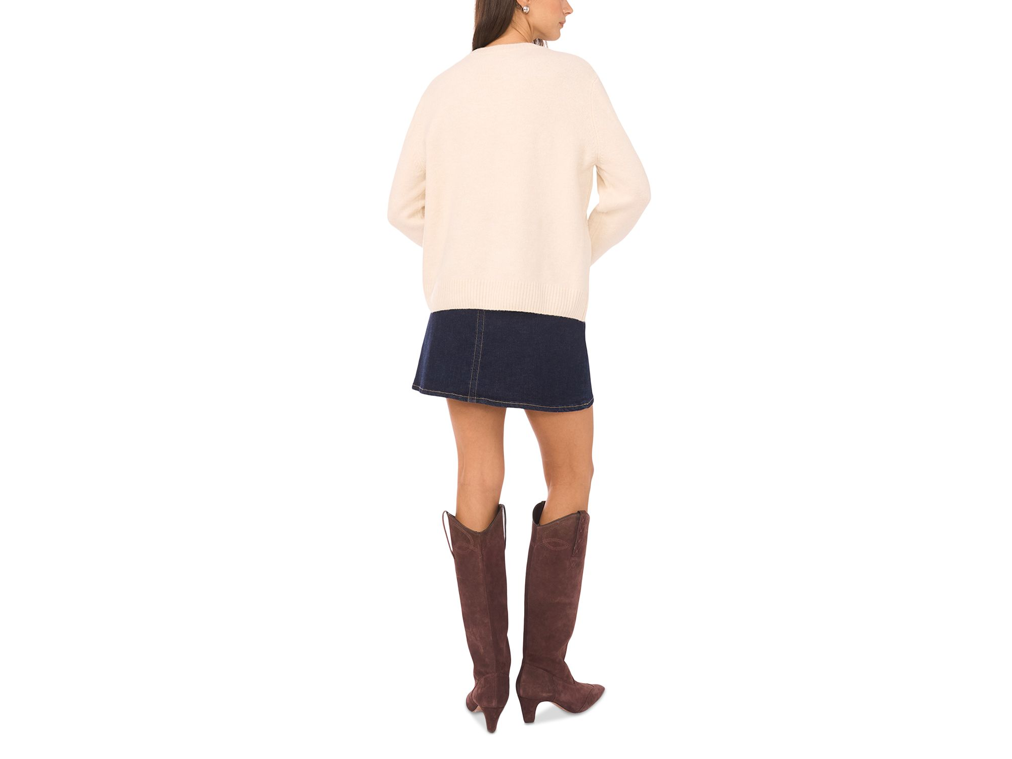 Rose Crewneck Pullover Sweater — Image 4