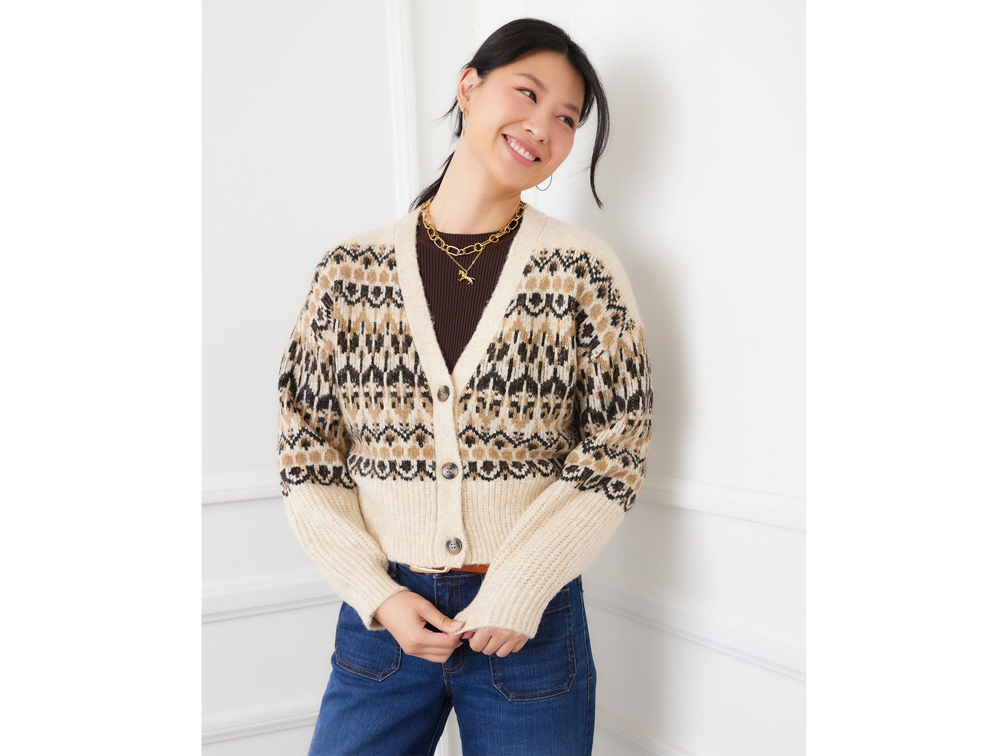Jacquard Cardigan — Image 3