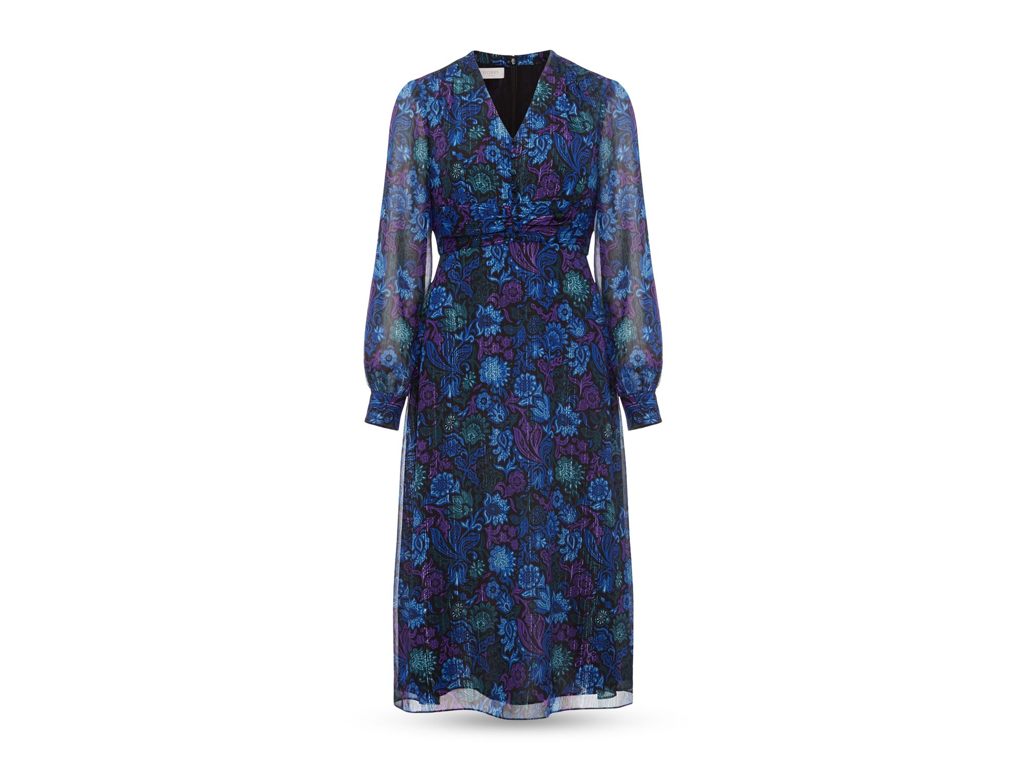 Saffron Floral Print Dress — Image 5