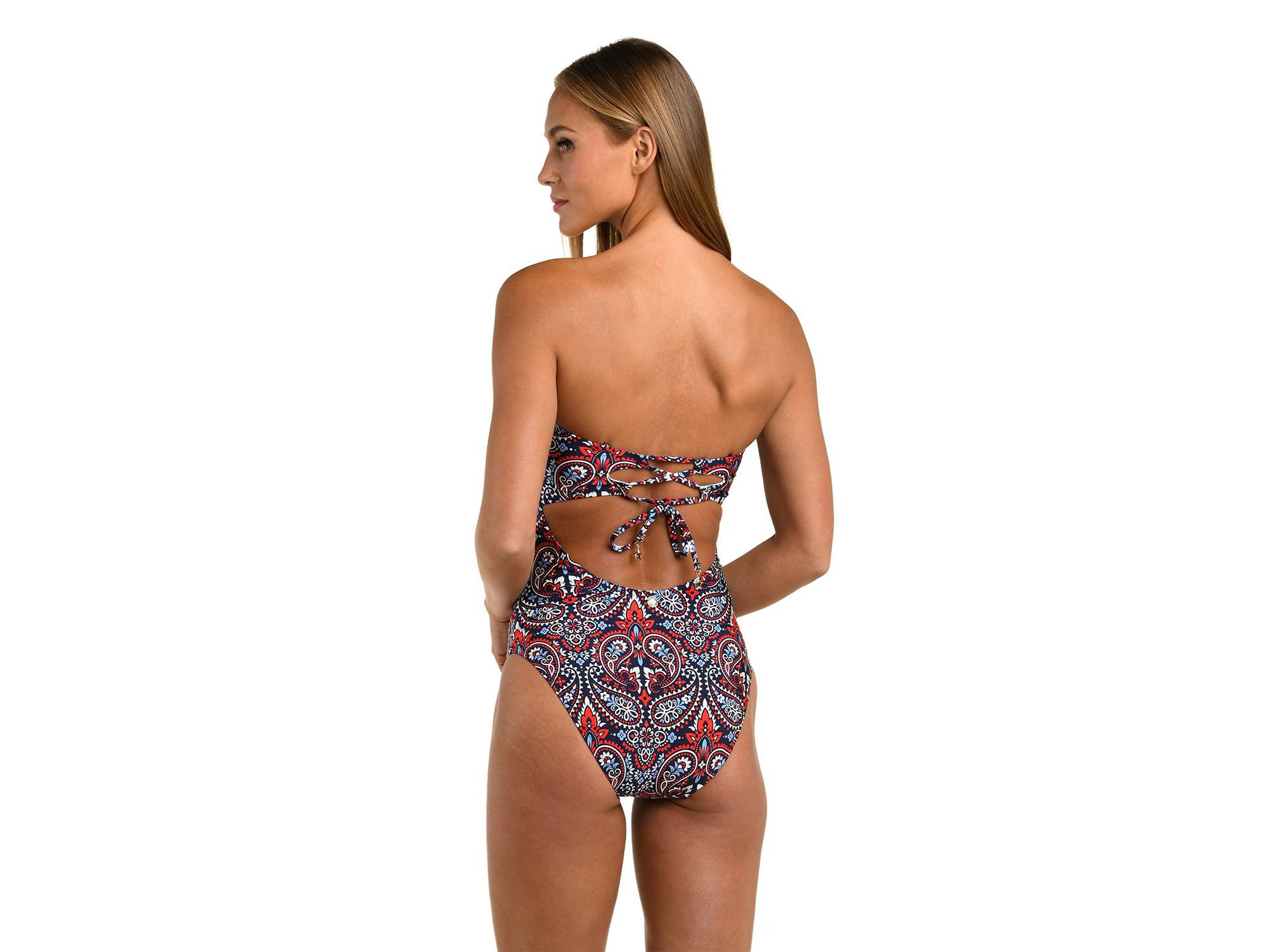 Americana Paisley Bandeau One Piece — Image 5