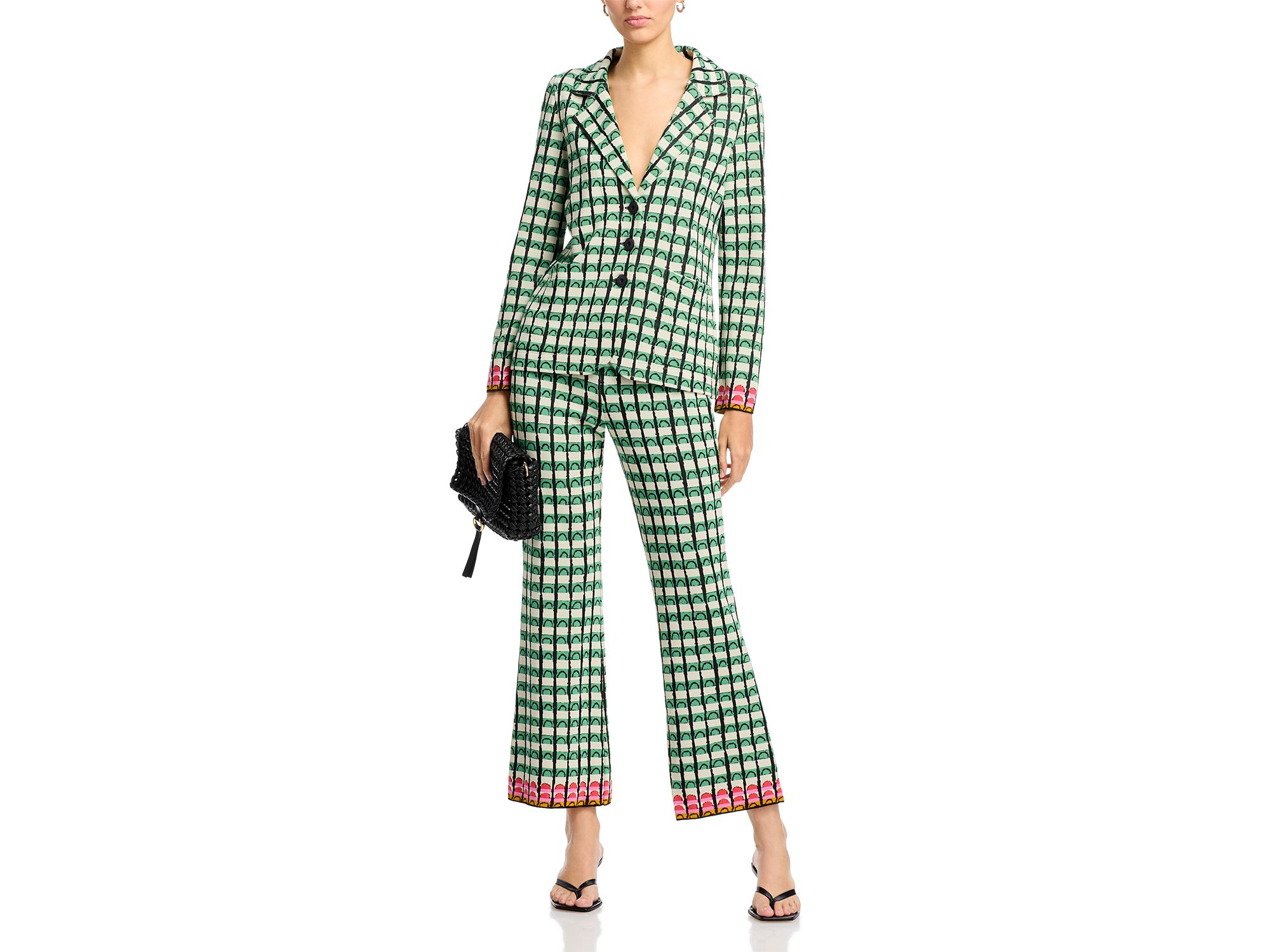 Plaid Knit Pants — Image 6