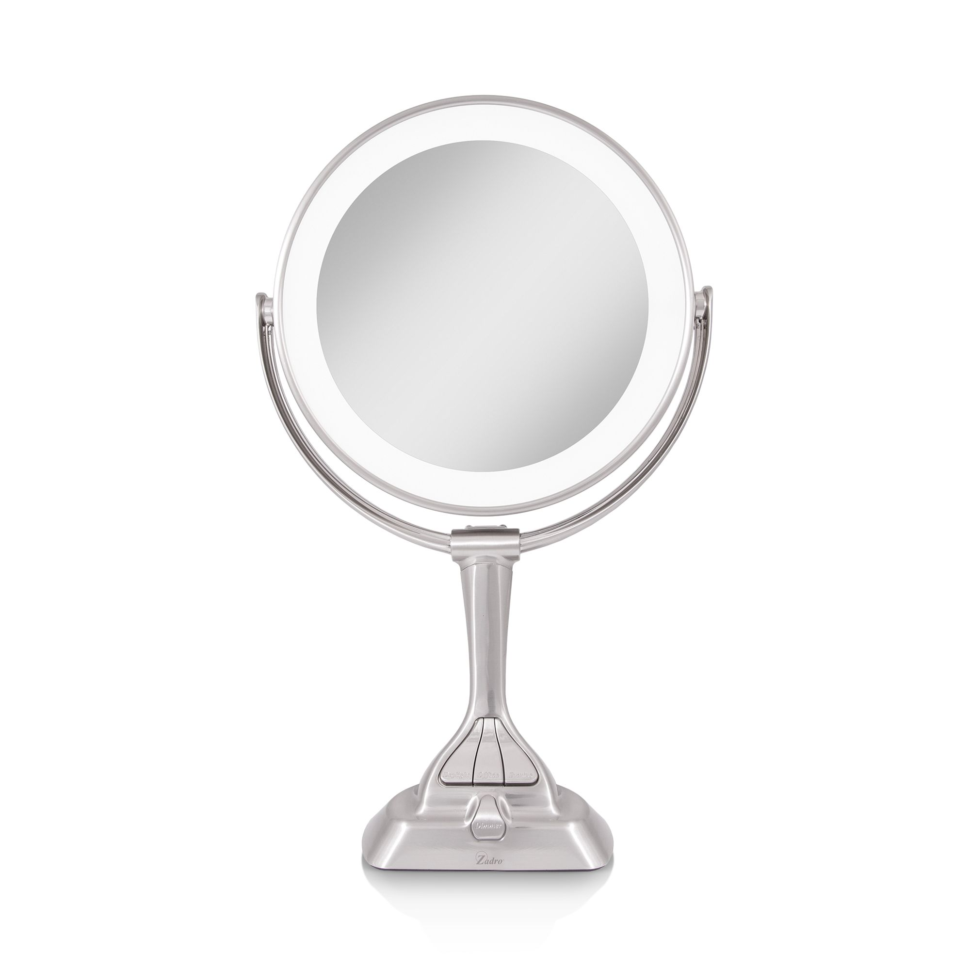 LED Variable Light Vanity Mirror with Smart Dimmer™ 1X/10X Magnification — Image 4