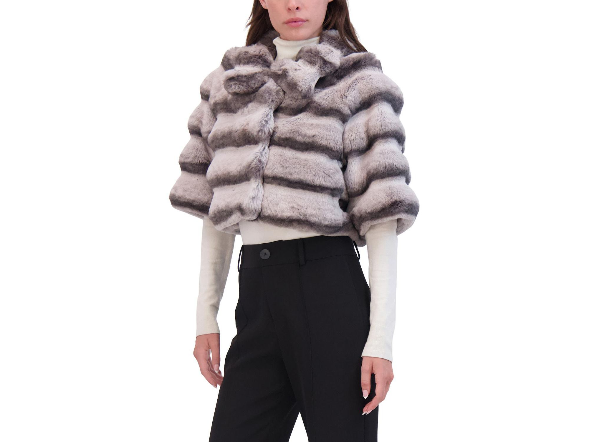 Faux Fur Chinchilla Bolero — Image 4