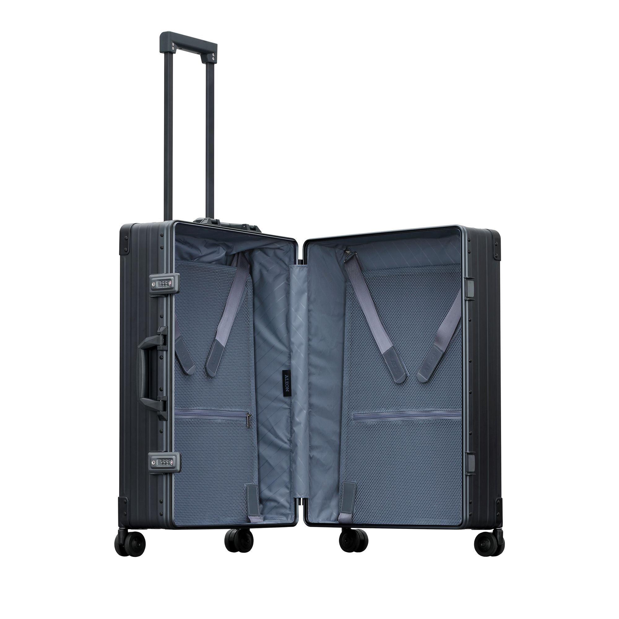 Traveler 26" Aluminum Spinner Suitcase — Image 3